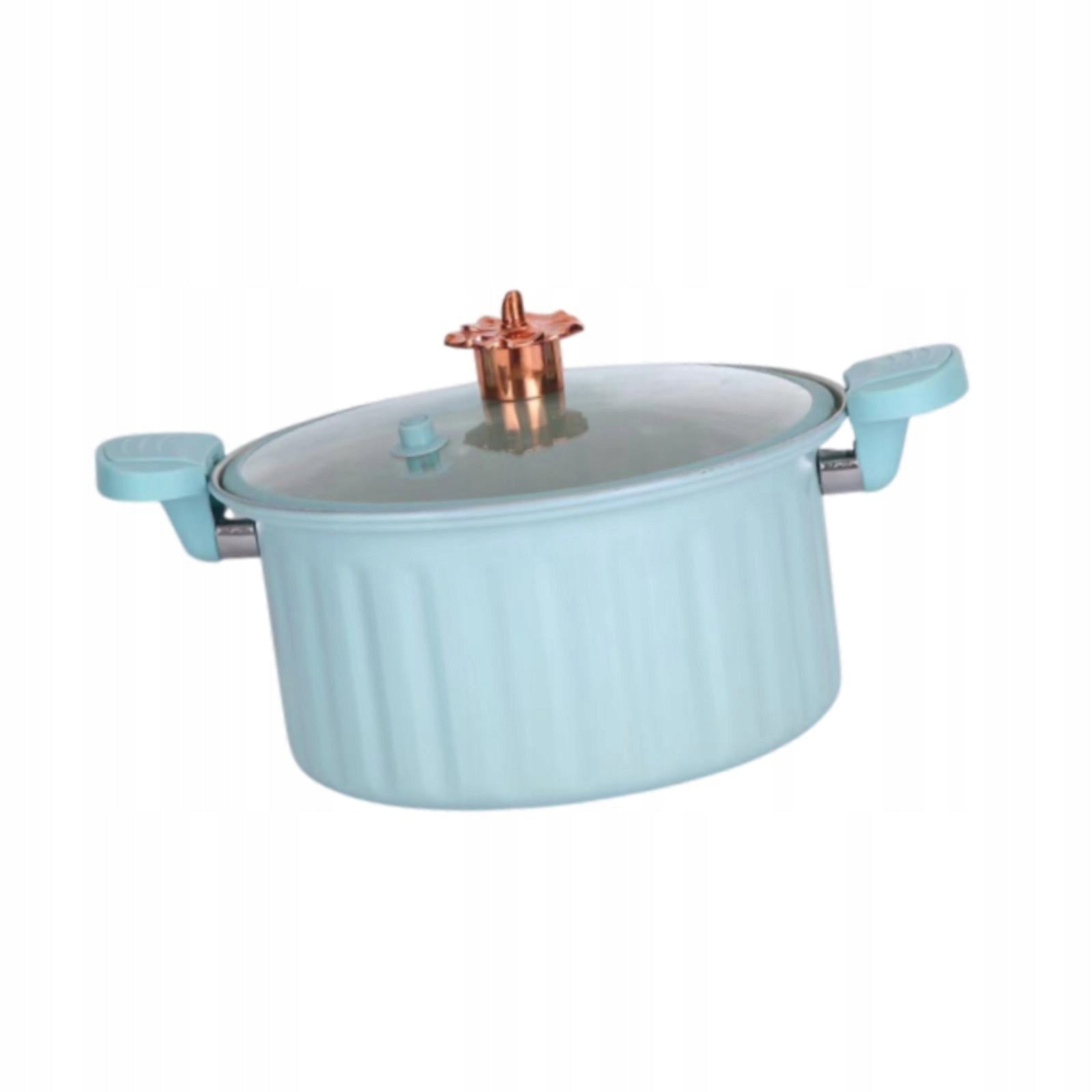 Pressure Cooking Pot Thicken Multi Cooker 8L with Cover Slow Cooker blue Brand no brand