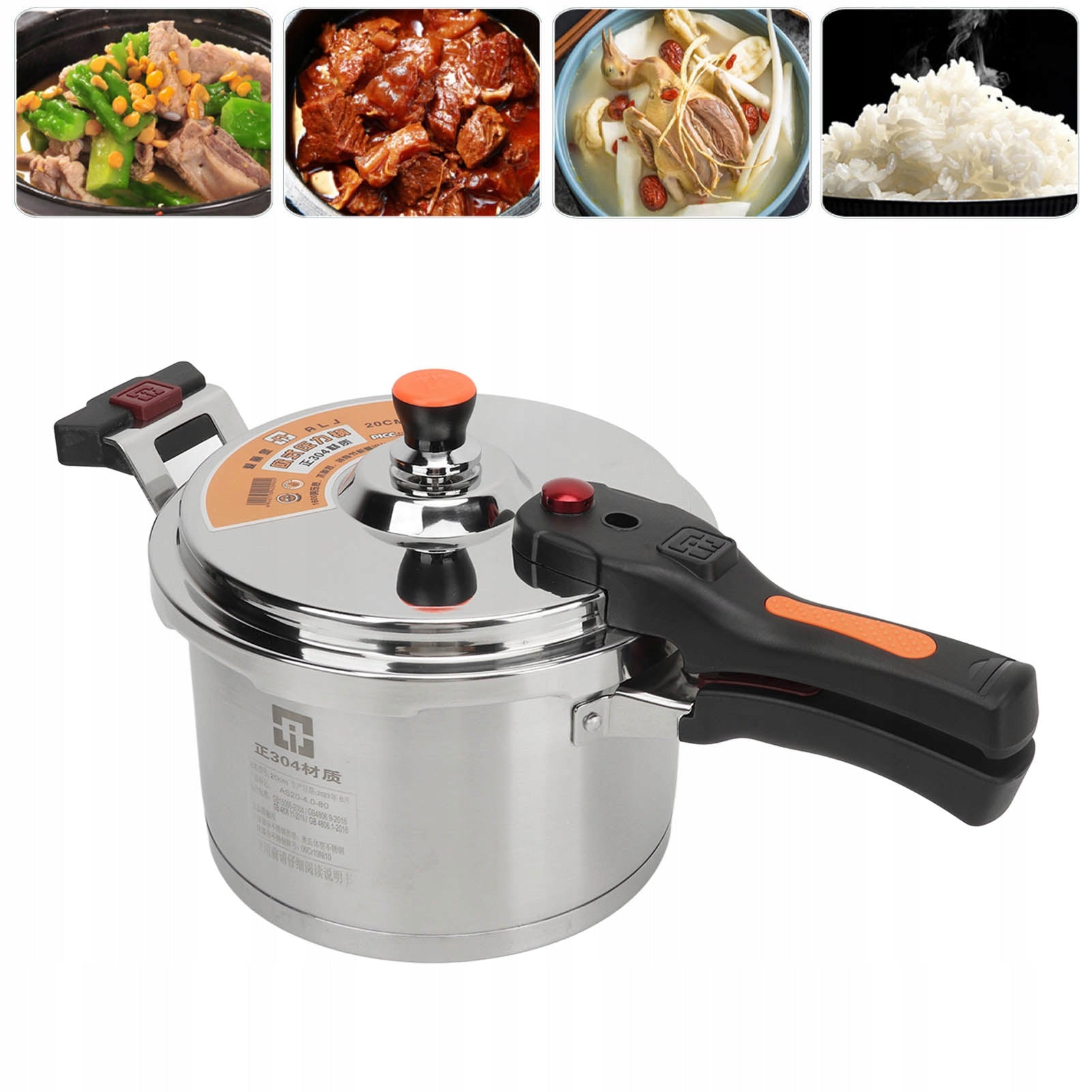 Pressure cooker 4 L gas induction pressure pot with lid Capacity 4 l