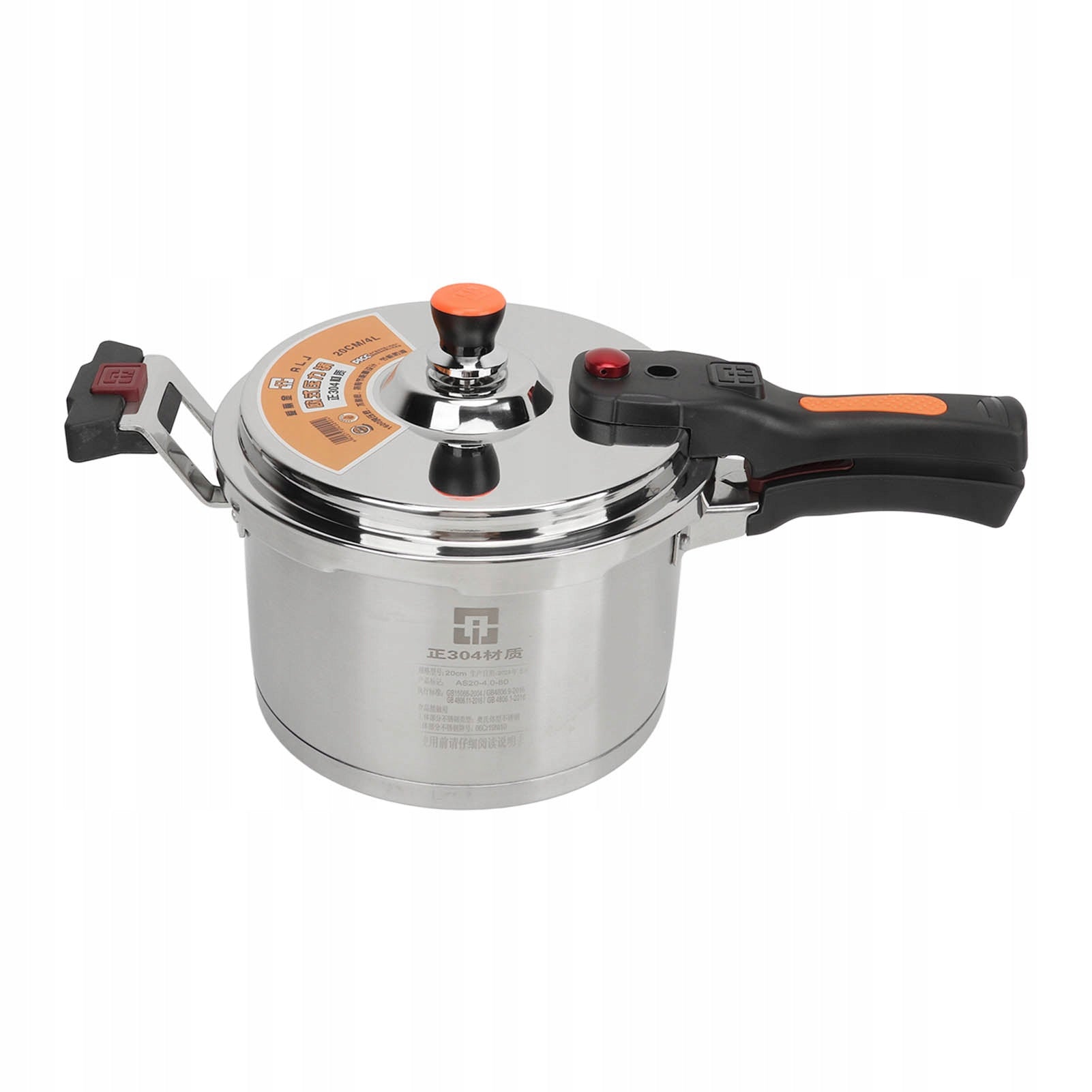 Pressure cooker 4 L gas induction pressure pot with lid