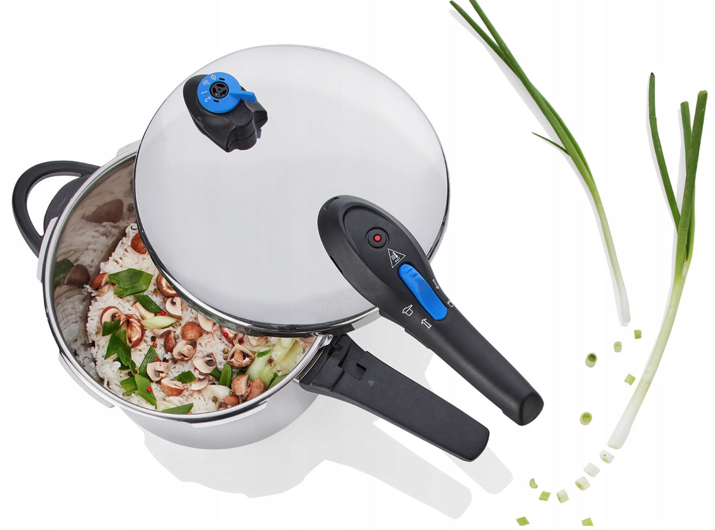 Pressure cooker ERNESTO 6 L for steaming + steam insert