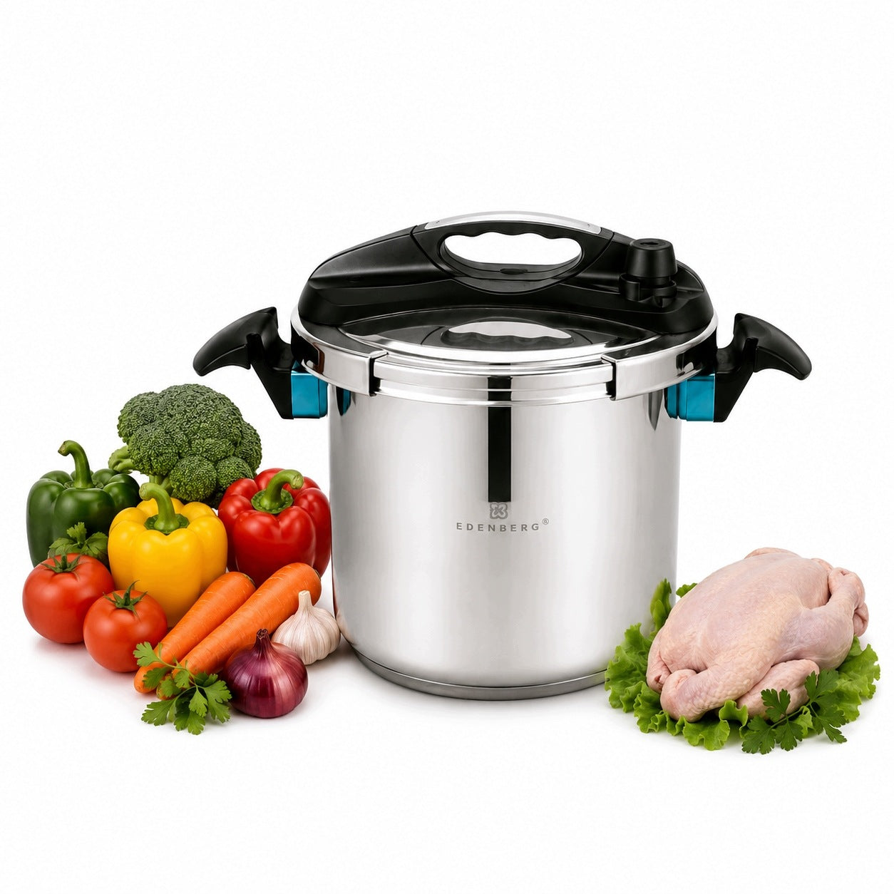 Pressure cooker Edenberg 4 l stainless steel induction dishwasher safe Manufacturer code EB 5741