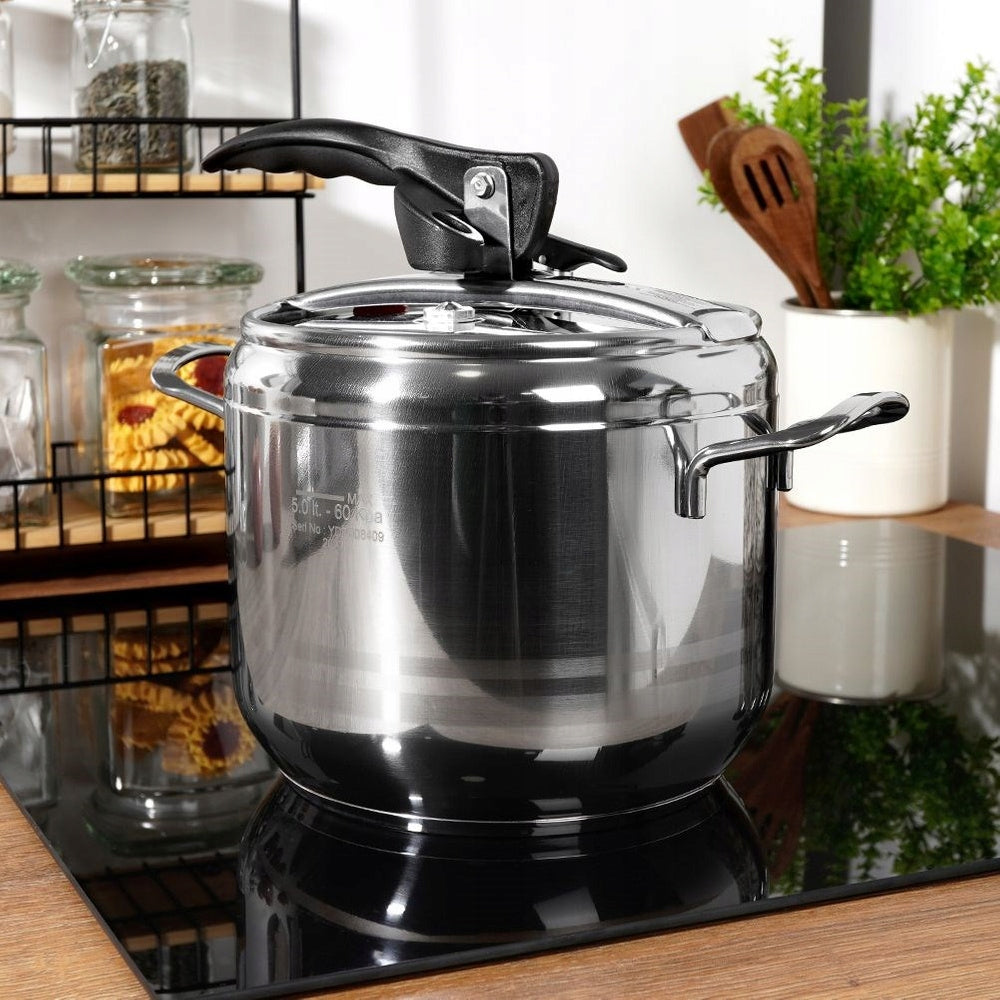 Pressure cooker ORION PROFI steel pressure pot fast cooking 5L Packaging status original
