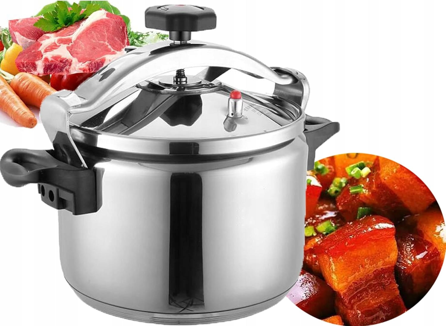 Pressure cooker pot stainless steel 9L silver Edenberg EB-5733