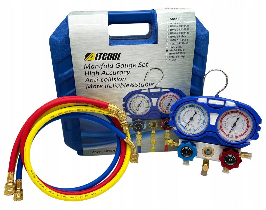 Pressure gauges Aitcool with conductors factor R32 R410A