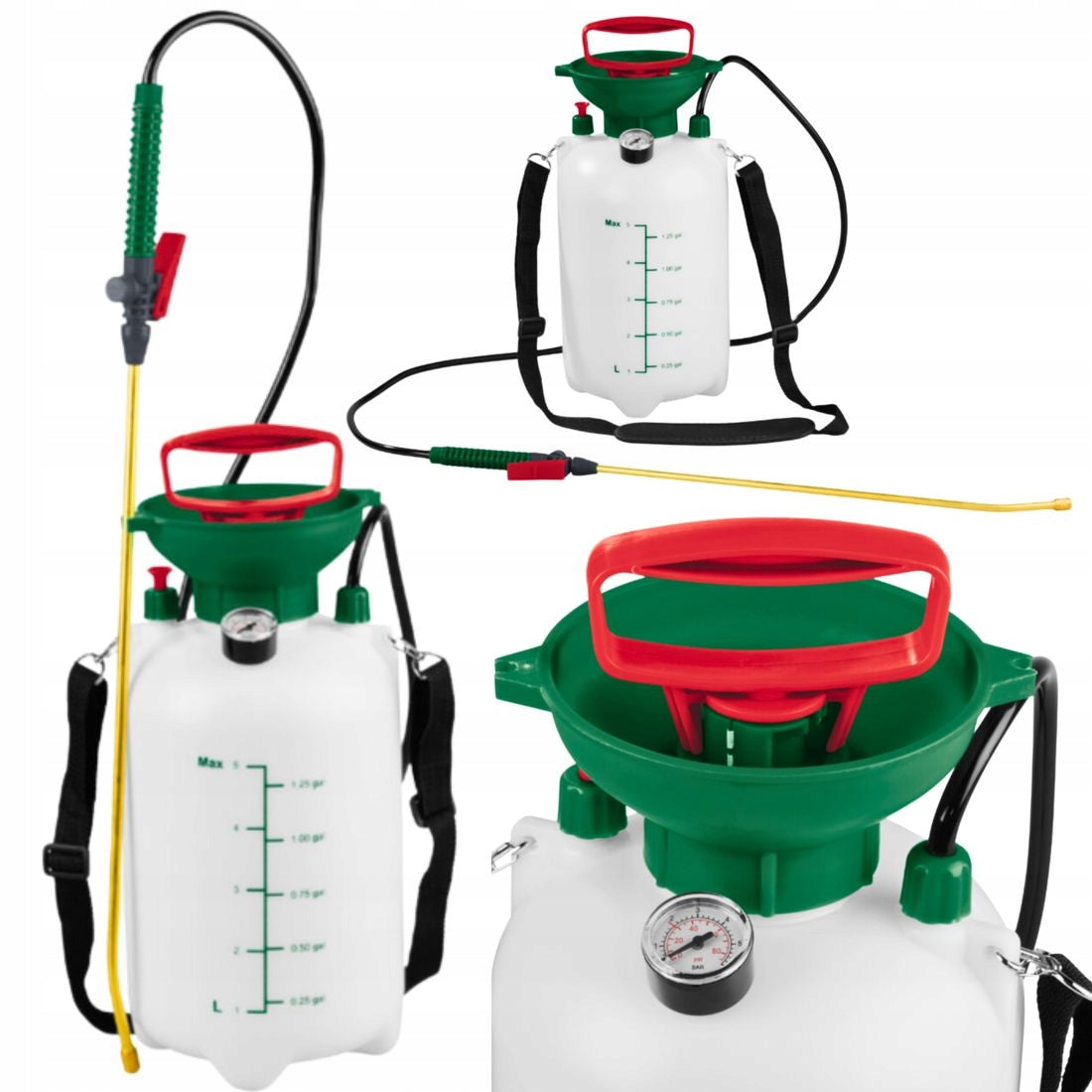 Pressure sprayer manual large sprayer Parkside 5 l 10 bar