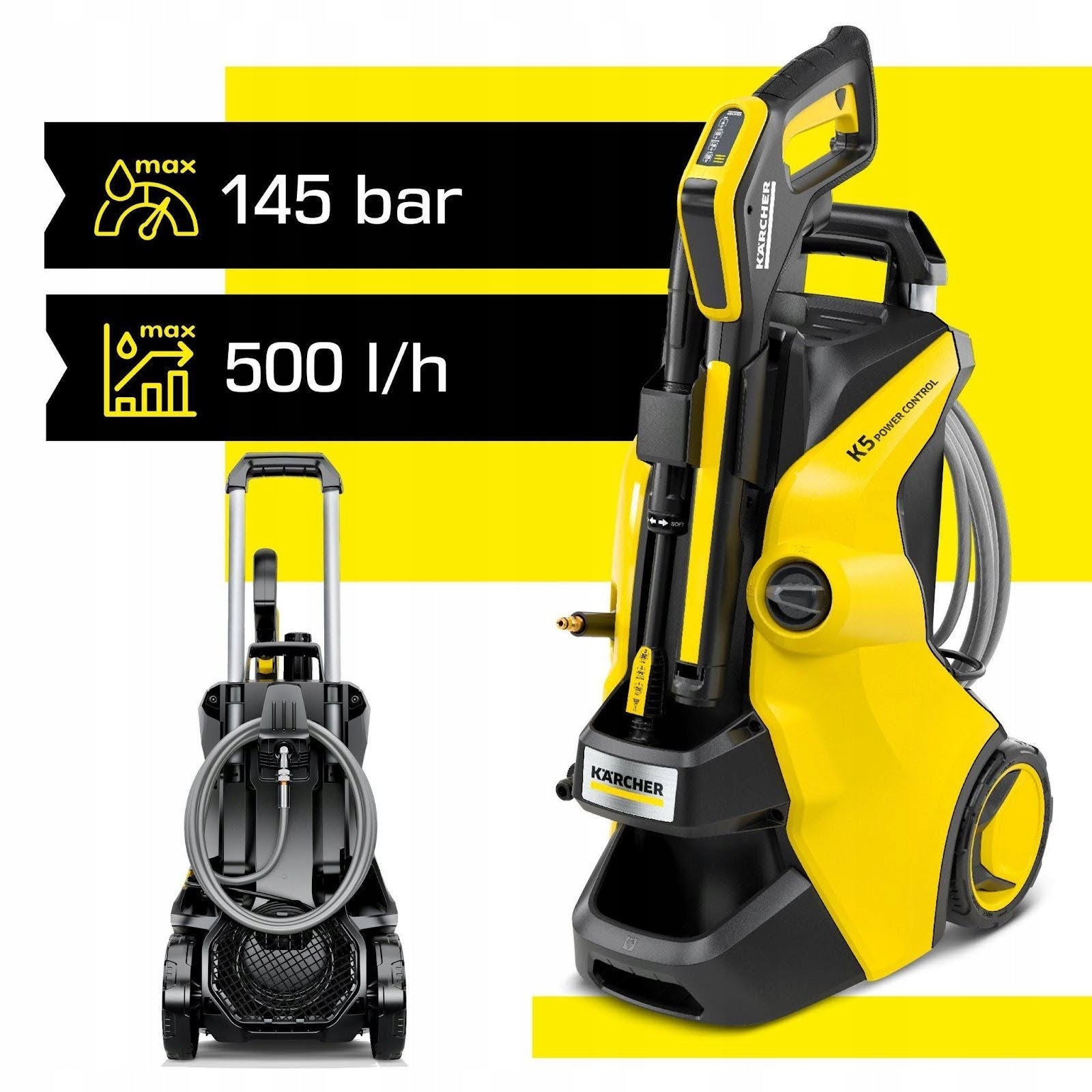 Pressure washer Karcher K5 Power Control Flex Stairs 145 bar Maximum power 2100 W