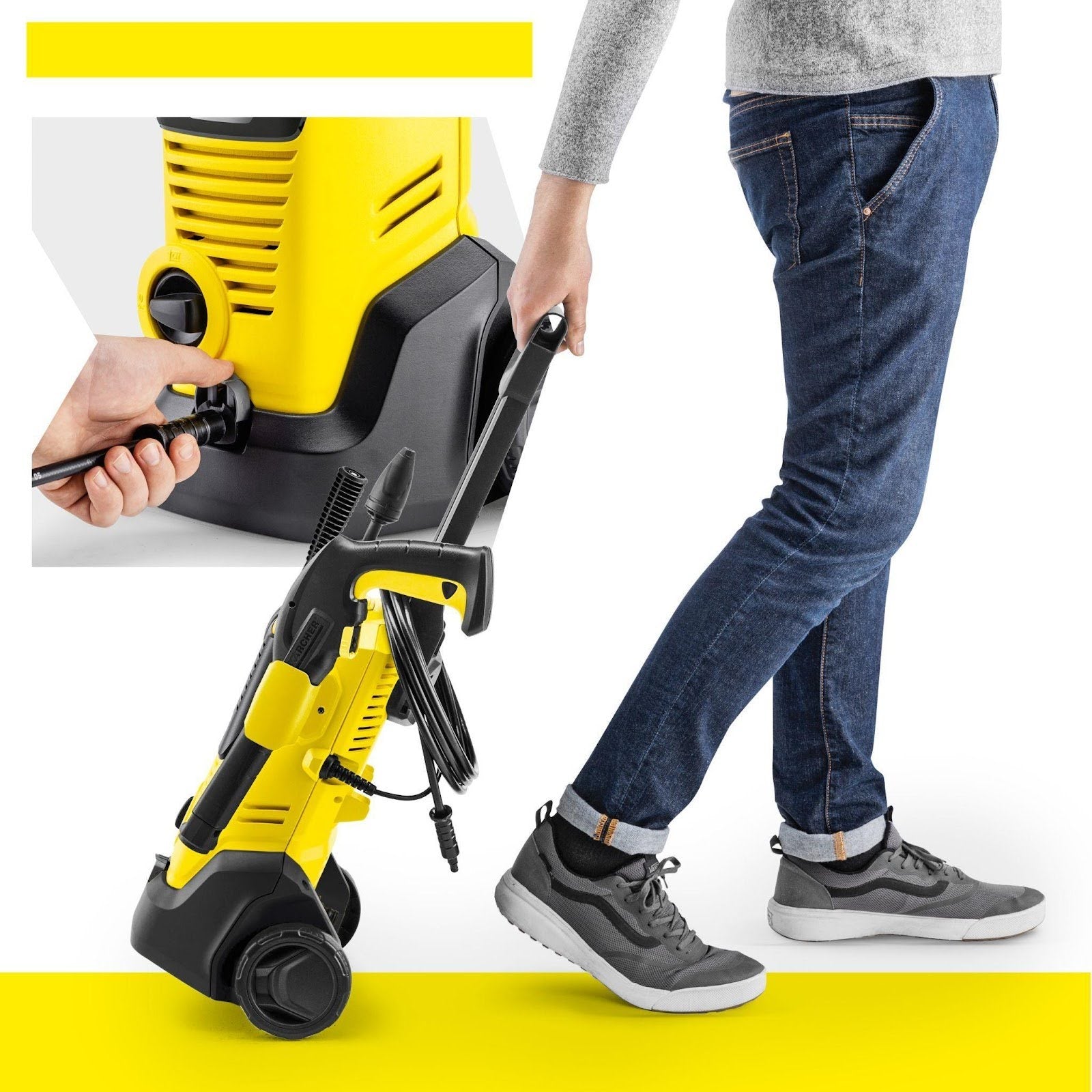 Pressure washer with foamer Karcher K2 Premium FJ Home BB 110 bar + liquid Maximum pressure 110 bar