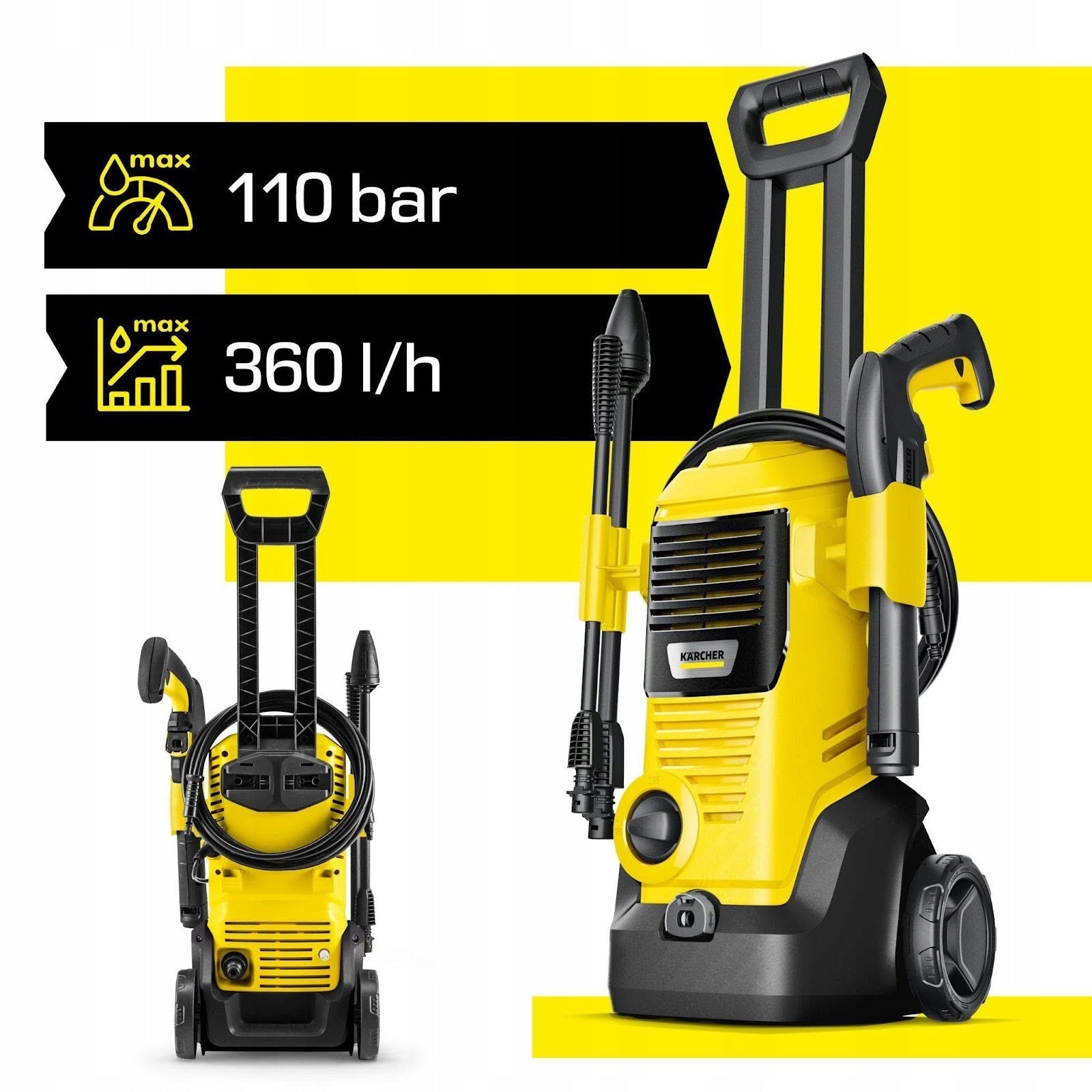 Pressure washer with foamer Karcher K2 Premium FJ Home BB 110 bar + liquid Model K 2 Premium FJ Home