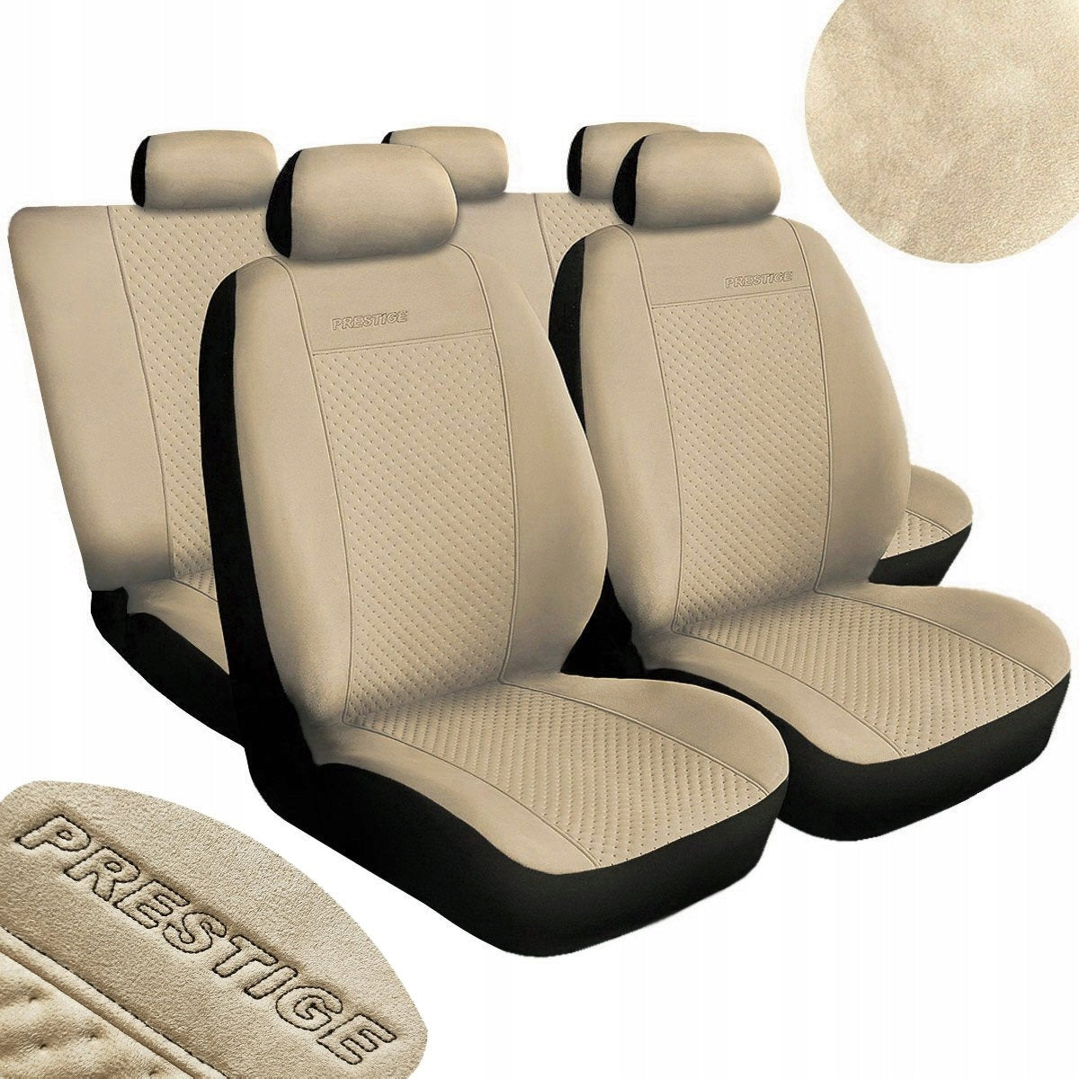 Prestige universal covers with alcantara for car seats