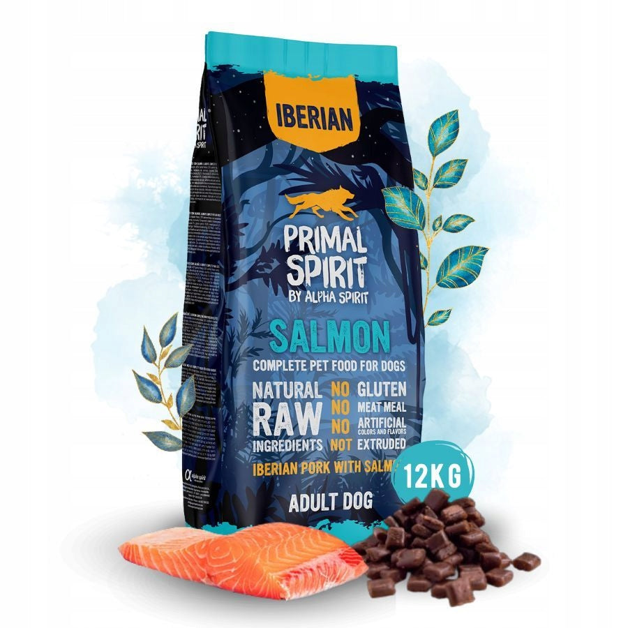 Primal Spirit IBERIAN SALMON dog food PORK SALMON 12kg