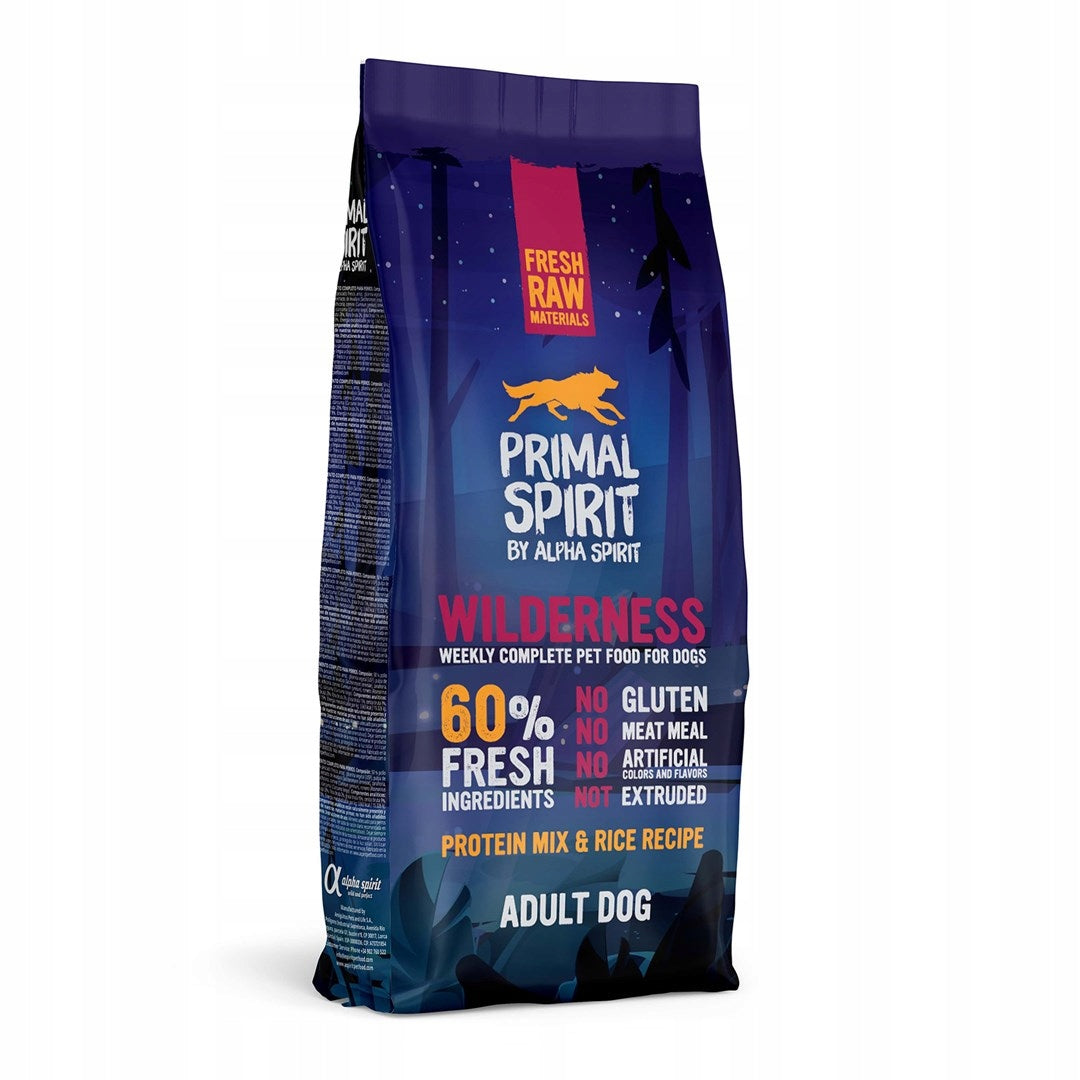 Primal Spirit WILDERNESS 60% Meat Pork Chicken 12kg
