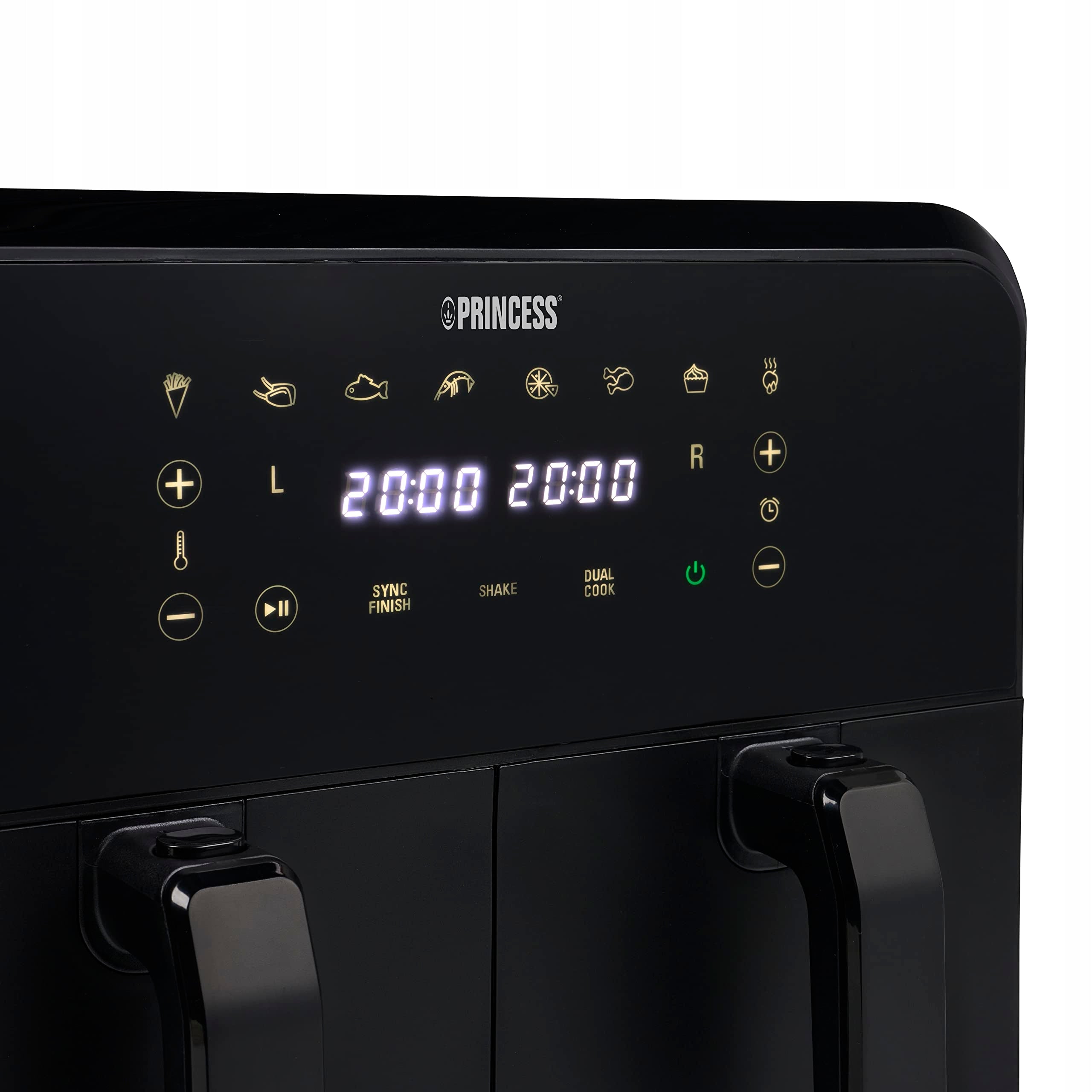 Princess Double Basket Air Fryer, Black Model 01.182068.01.001