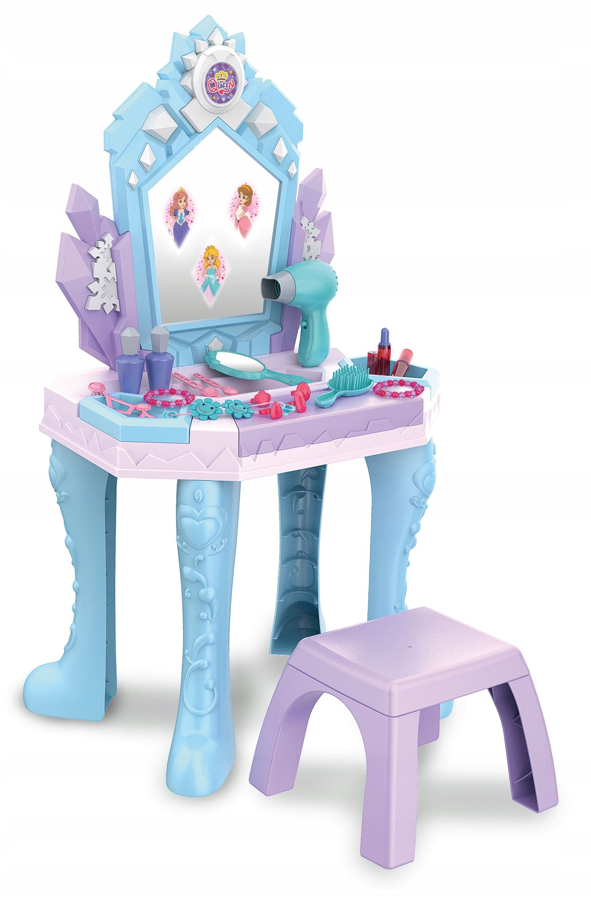 Princess Dressing Table for Kids with Accessories Mirror Melodie Table