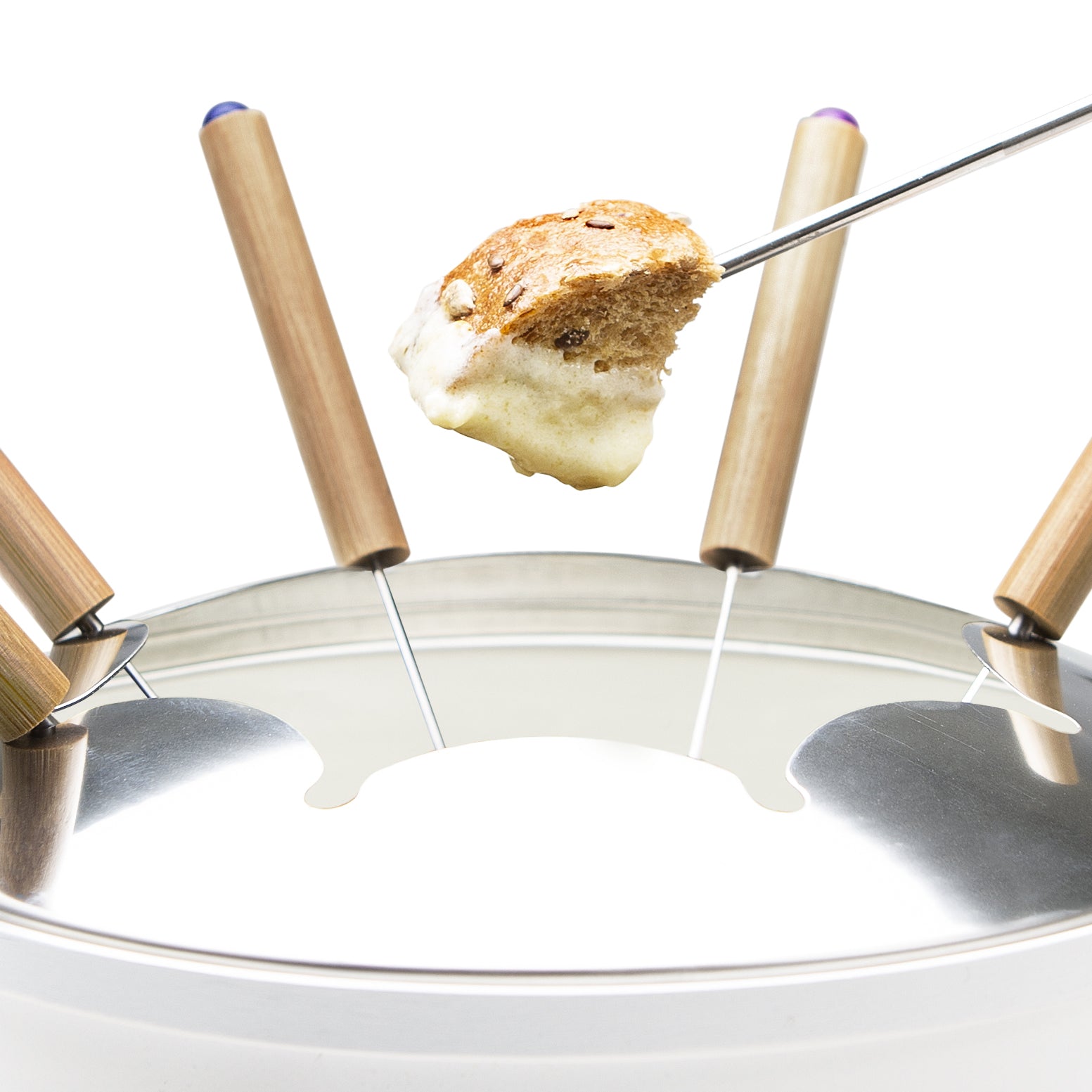 Princess Premium Pure 800 W White Bamboo 1,5L Fondue Set for 8 People Packaging status original