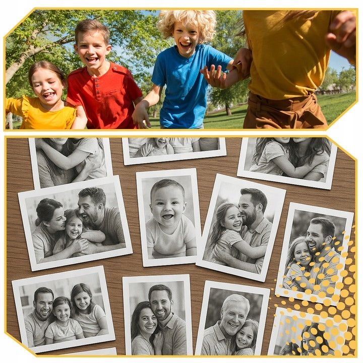 Print 2.0 Fawn yellow camera for children +Photo album+13 rolls of paper EAN (GTIN) 5906700049347