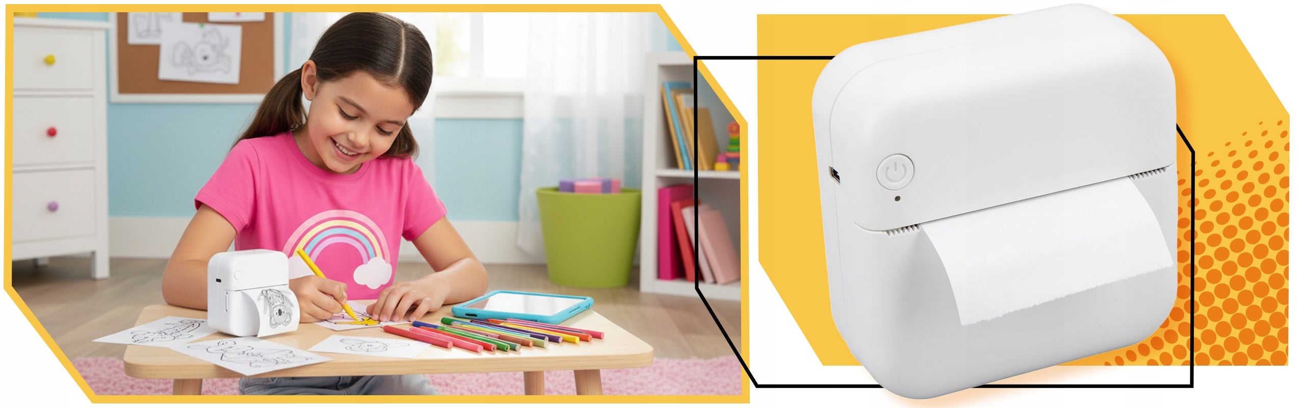 Print Mini Thermal Printer Instant Camera for Kids Thermal Paper Packaging status original