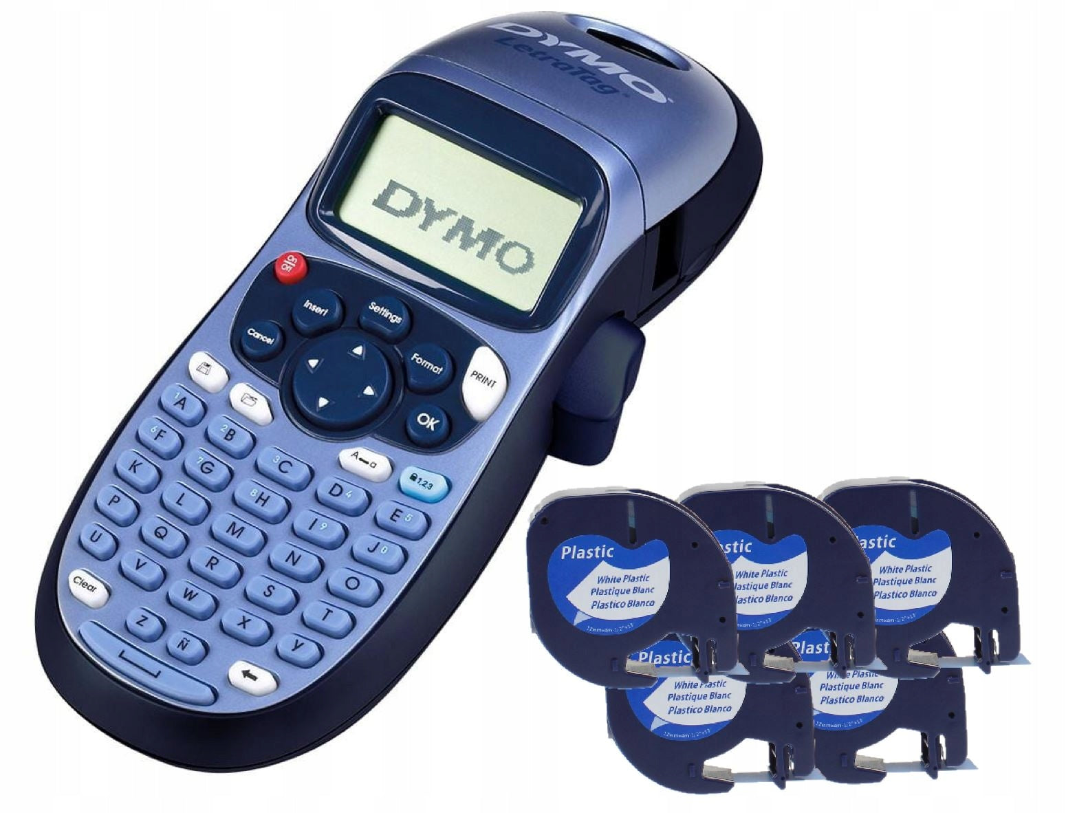 Printer Dymo Letra Tag 100H + 5 white plastic tapes