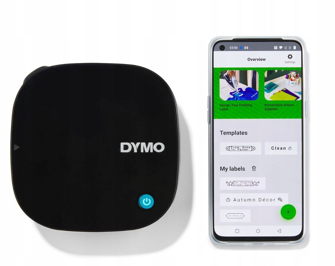 Printer Dymo Letra Tag 200B + 5 white paper tapes + freebie tape! Manufacturer Dymo