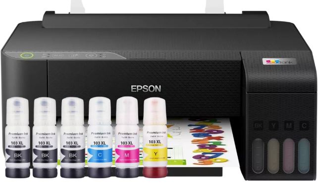 Printer Epson EcoTank L1270 WiFi + Additional ink black