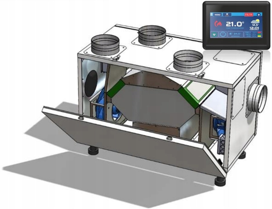 Prodmax recuperator ventilation unit Pro Mini 300V/H Batteries included no