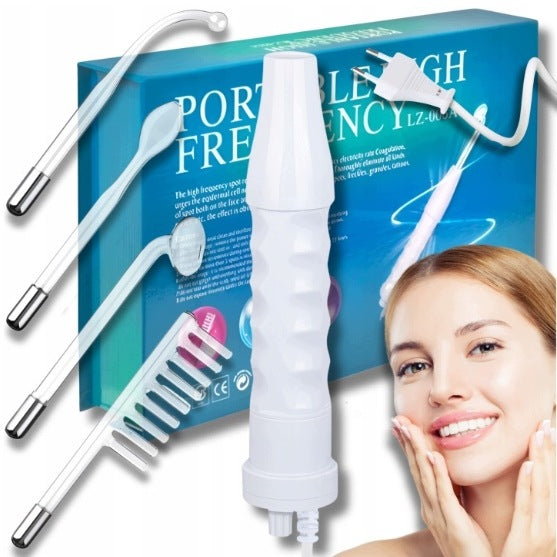 Profesjonalny darsonval Derma Wand Pro z 4 elektrodami pelotami