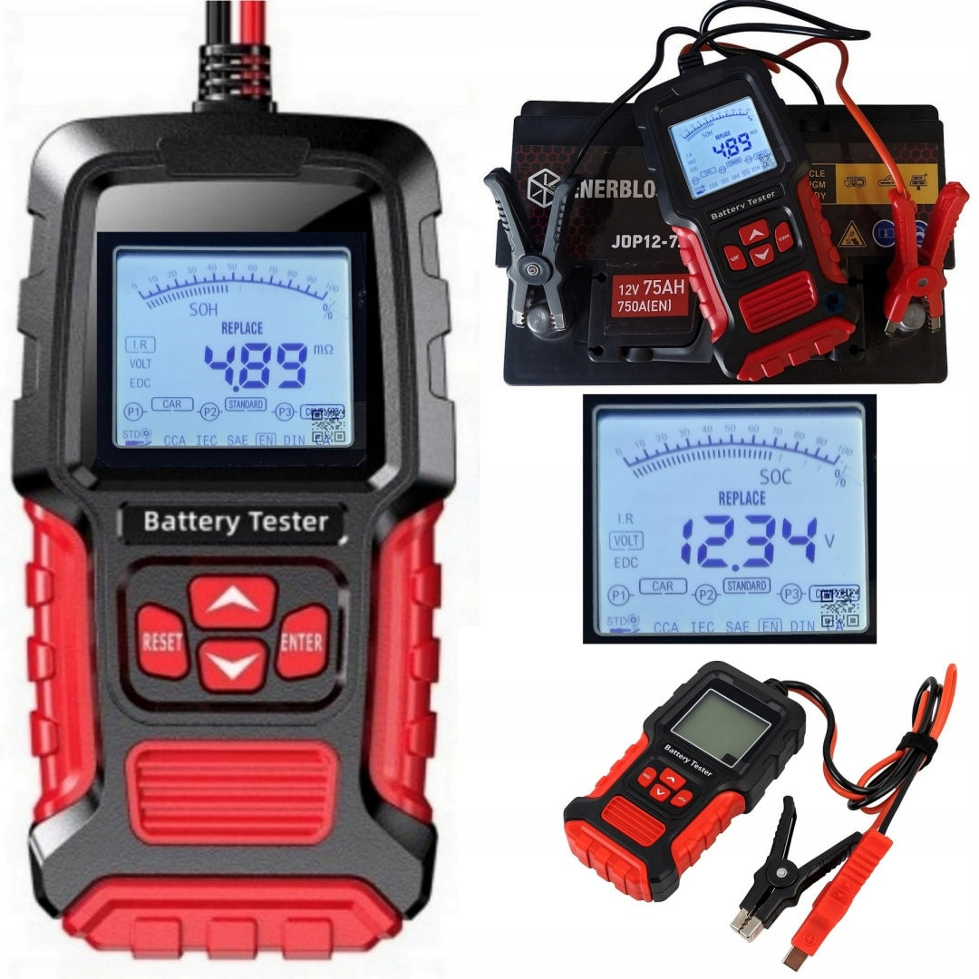 Professional 12V/24V Smart Battery Tester TK-200