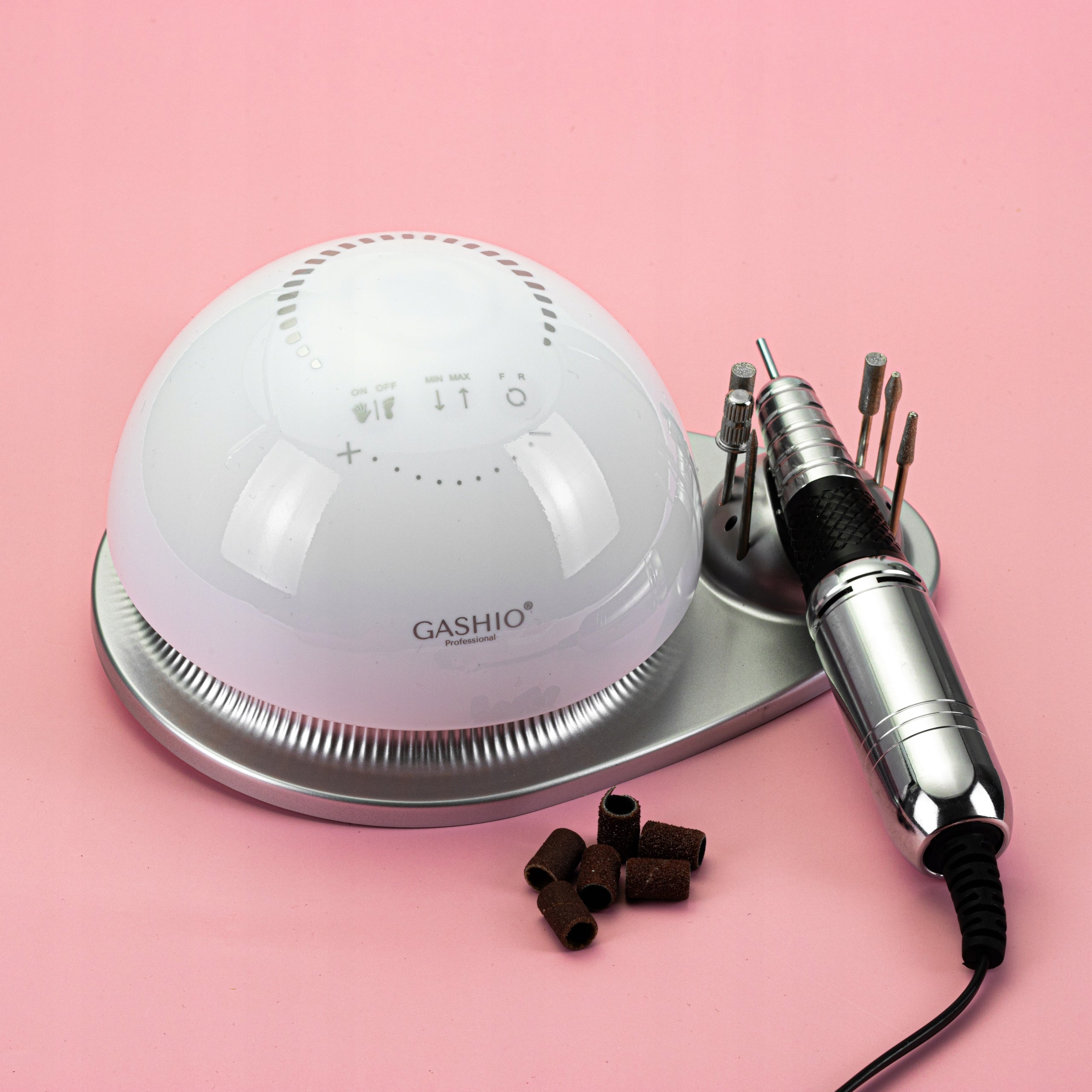 Professional 68W Manicure Nail Milling Machine with Premium Cutters and LEDs Color white