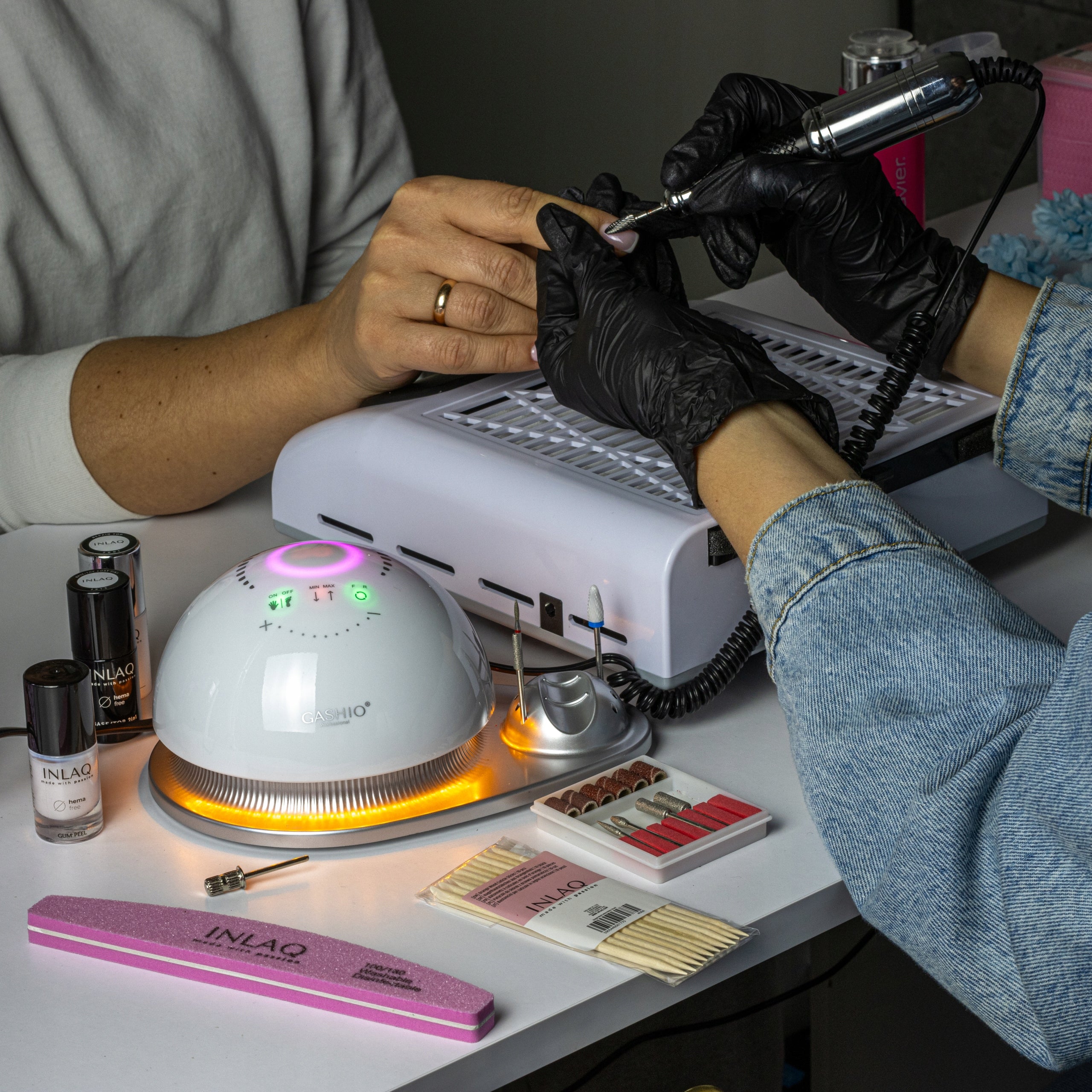 Professional 68W Manicure Nail Milling Machine with Premium Cutters and LEDs EAN (GTIN) 5904035357311
