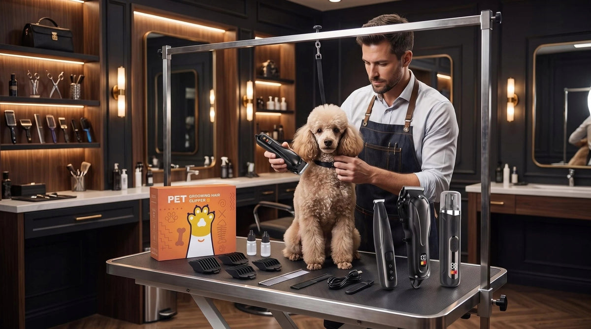 Professional Animal Hair Clipper Cat Dog Trimmer and File Packaging status original