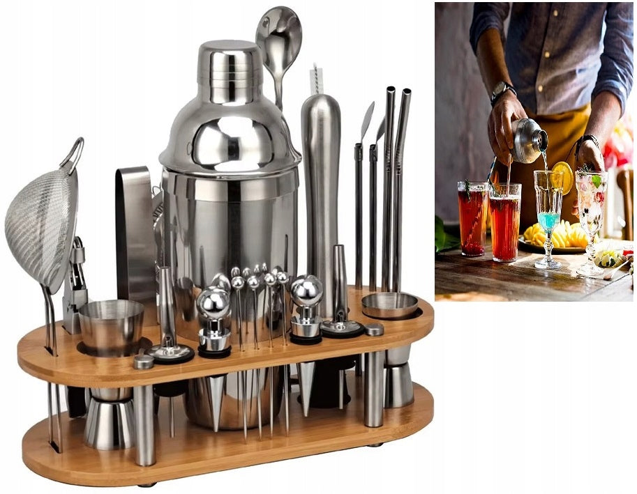 Professional Bartending Set for Cocktail Drinks 23in1 Shaker