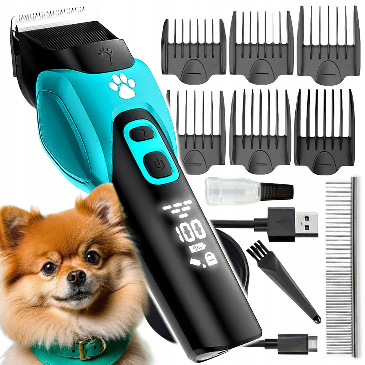 Professional Dog Hair Clipper Quiet Dog Trimmer Sharp Strong