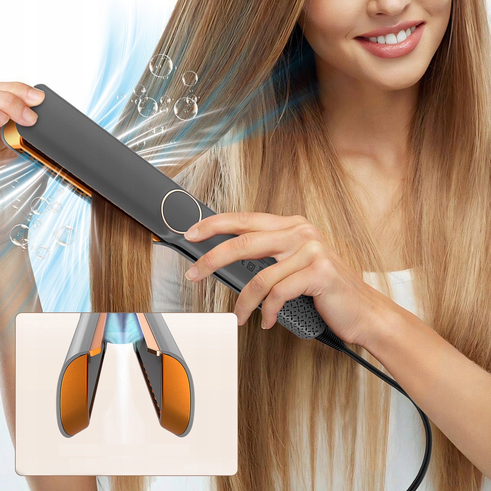 Professional Hair Dryer Straightener 2-in-1 1300W for Hair Styling Model PROSTOWNICA SUSZARKA