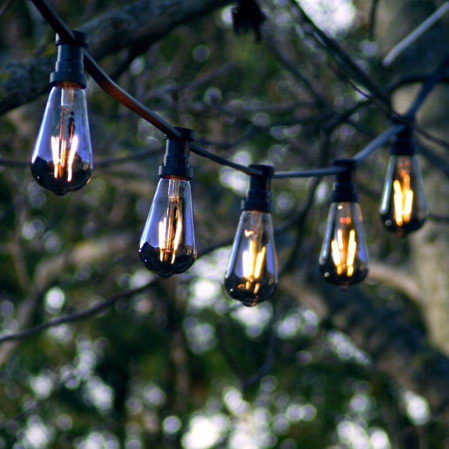 Professional Light Garland for Garden, Terrace Balcony ST64 Plain Smoke Length 5 cm