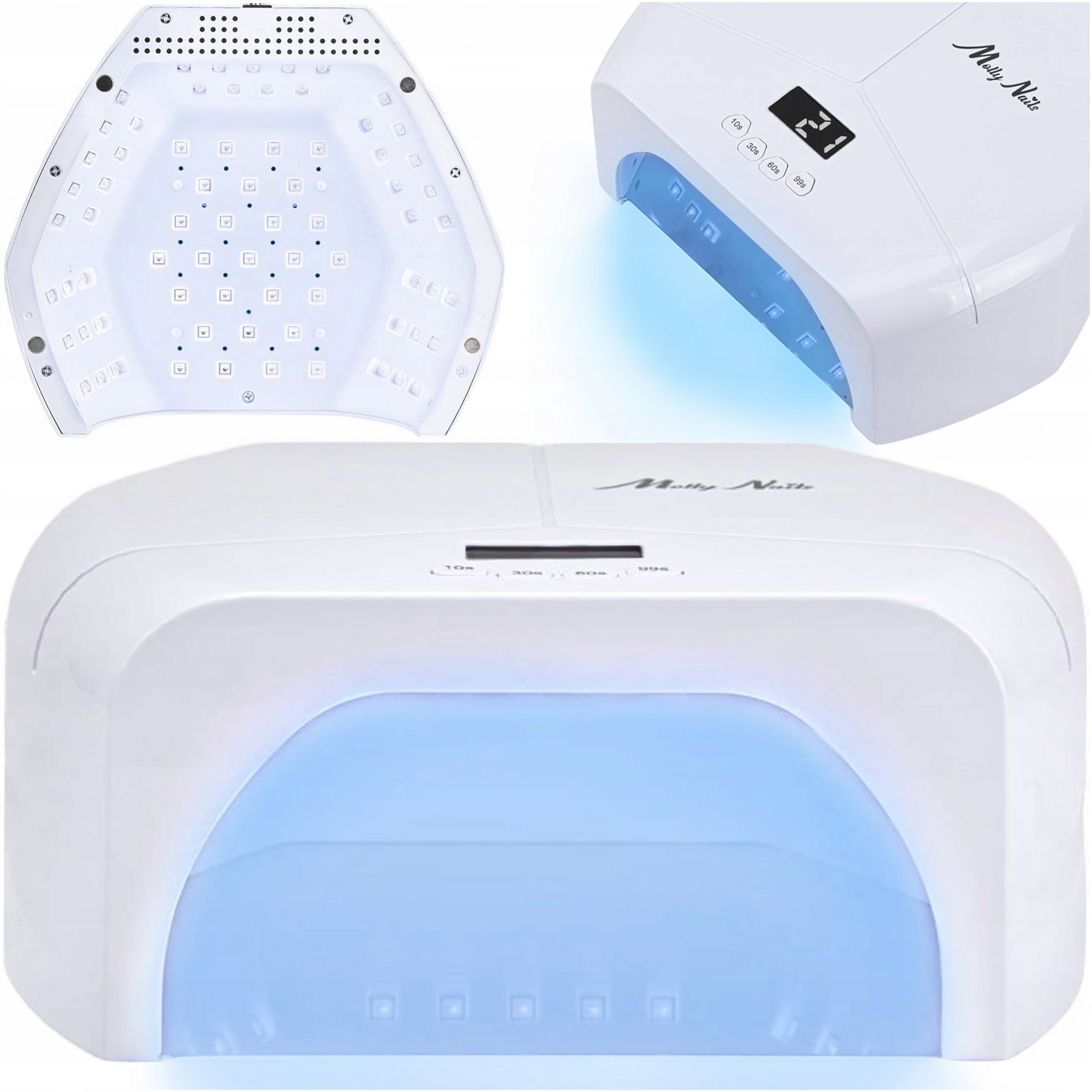 Professional Nail Lamp MOLLYNAILS UV LED BQ-L8 298W Strong For Gel