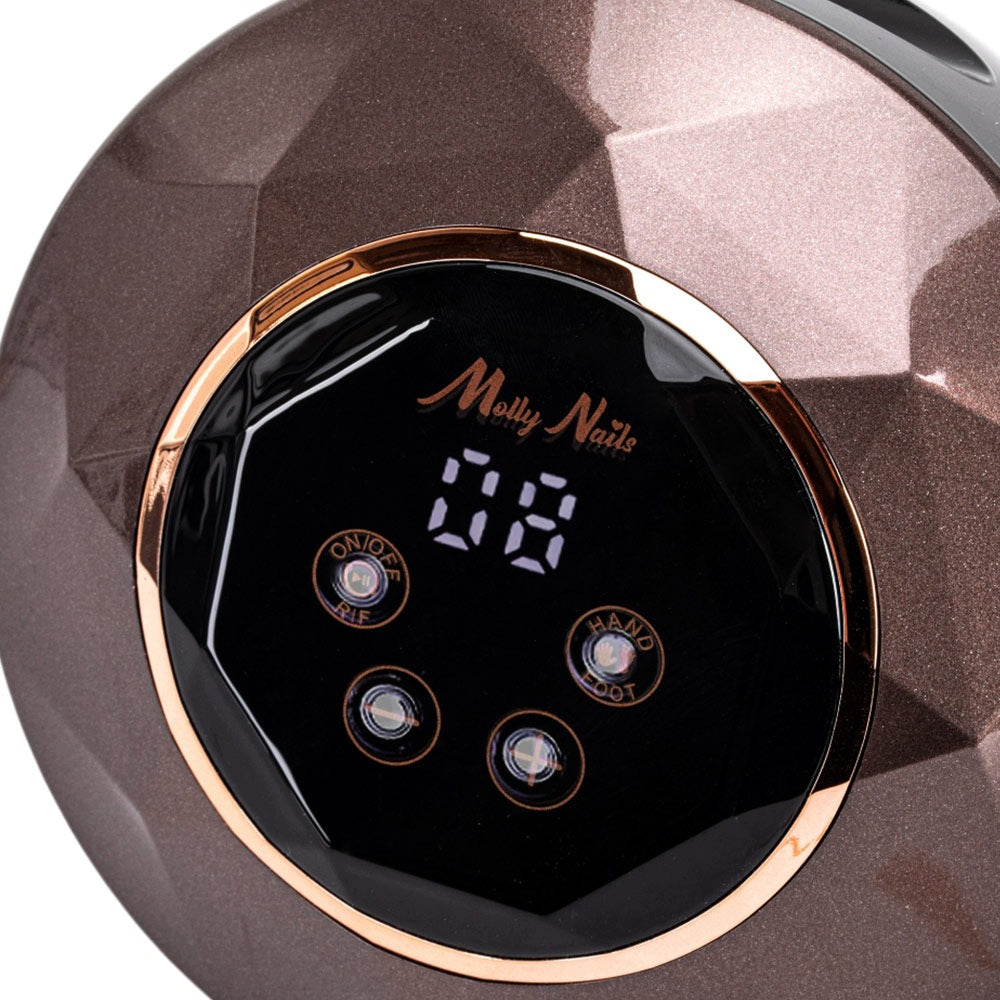 Professional Nail Milling Machine MOLLYNAILS M23 68W Brown Strong + Cutters Packaging status original