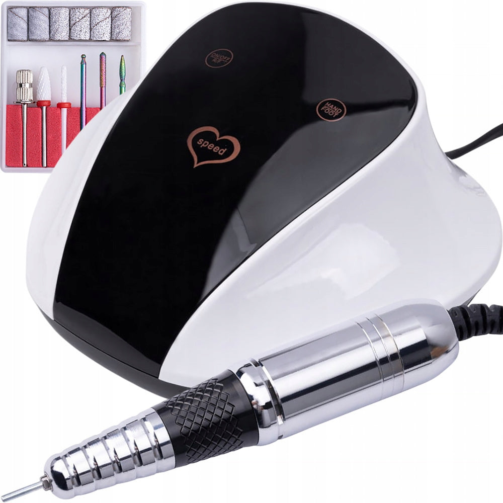 Professional Nail Milling Machine Manicure Pedicure M18 68W + Media Cutters