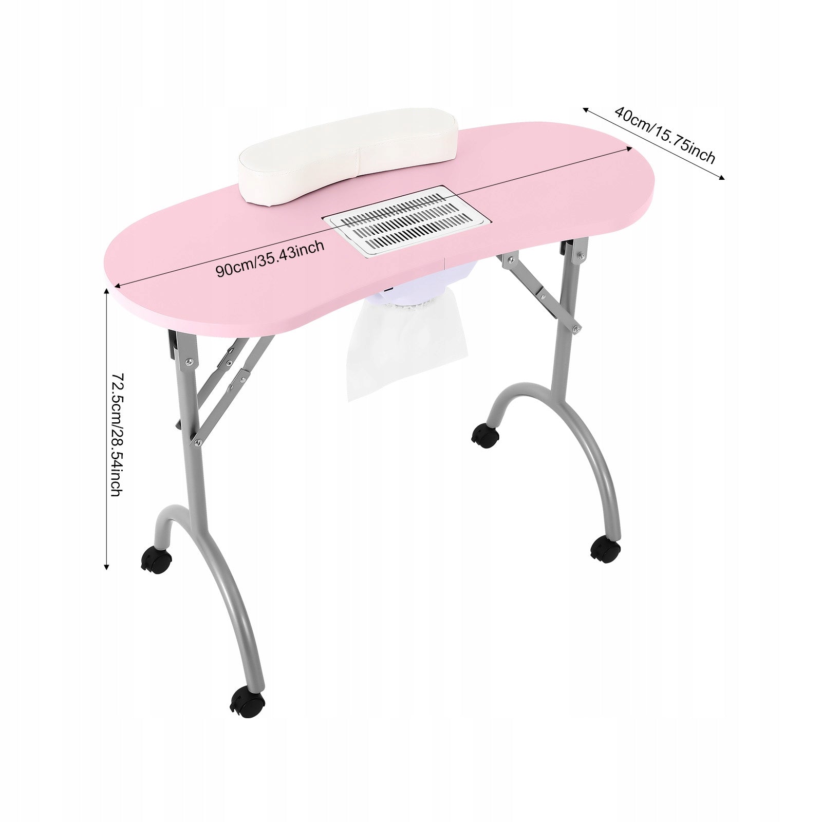 Professional Nail Table with Built In Dust Collector Vacuum System 5.5W EAN (GTIN) 763508677098