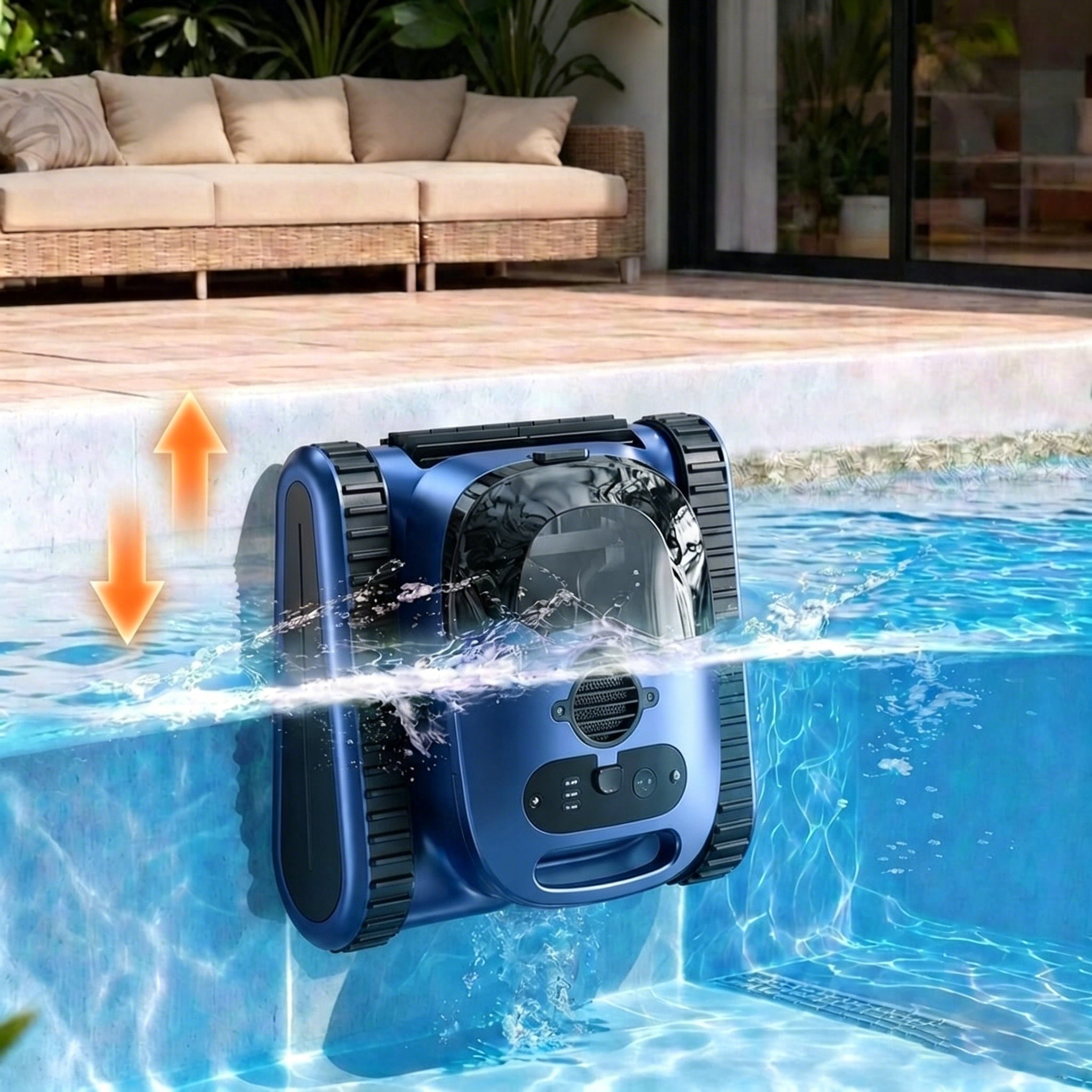 Professional Pool Robot SAT30-PRO 180W APP AI 200m² IPX8 Batteries included yes
