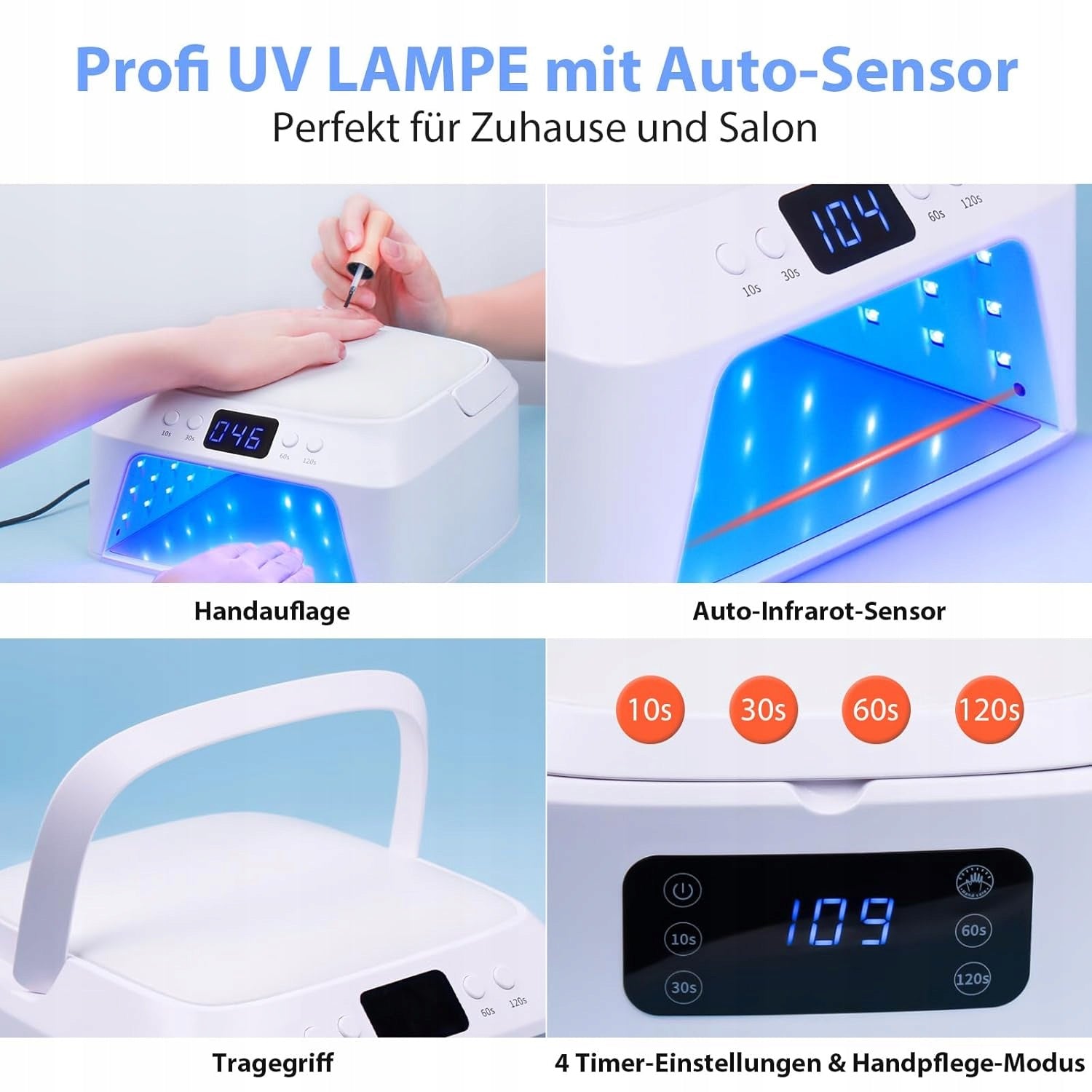 Professional UV LED Lamp 120W for Nail 71 Diode Delanie L3 Packaging status original