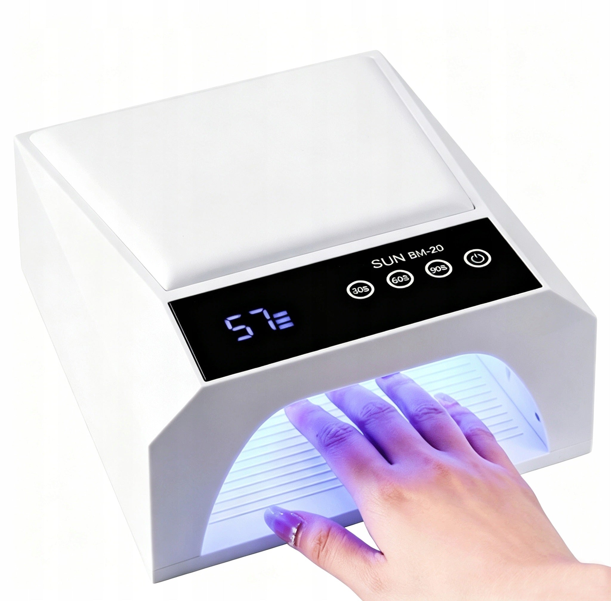 Professional UV LED gel blending nail lamp with PU hand rest