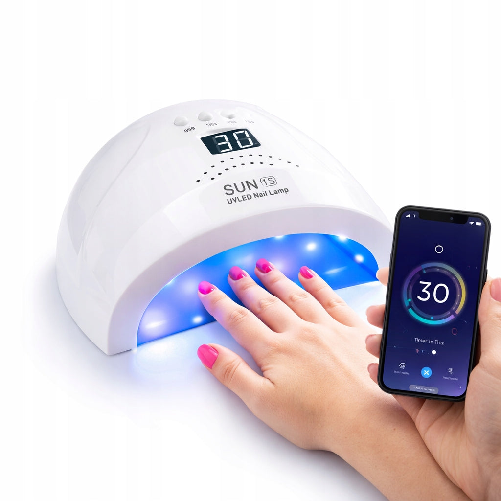 Professional UV Nail Lamp LED 1S 48W Strong For Hybrid Acrylic Gels Manufacturer code Profesjonalna Lampa UV Do Paznokci LED 1S 48W