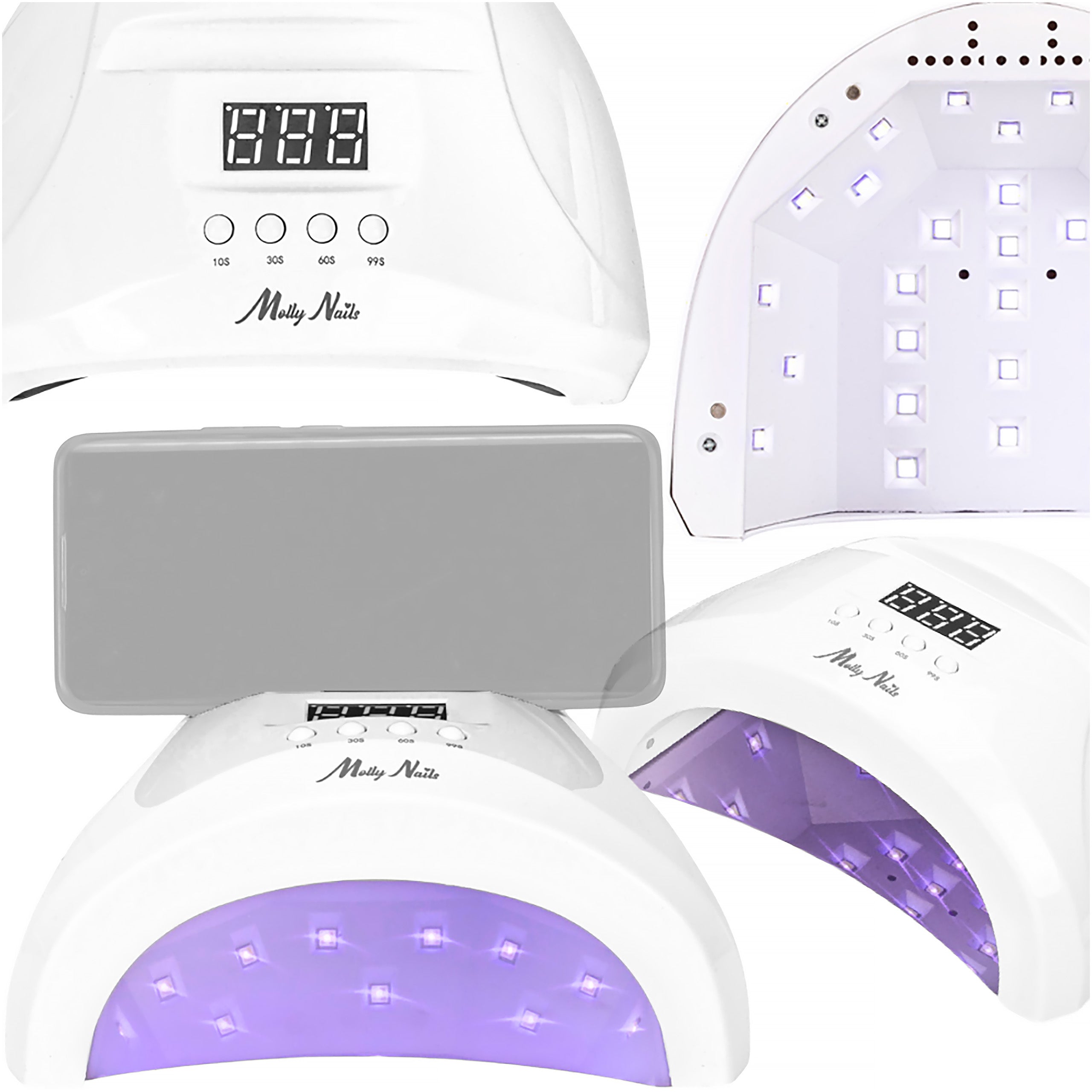 Professional UV Nail Lamp LED 1S PRO 48W Strong Phone Holder