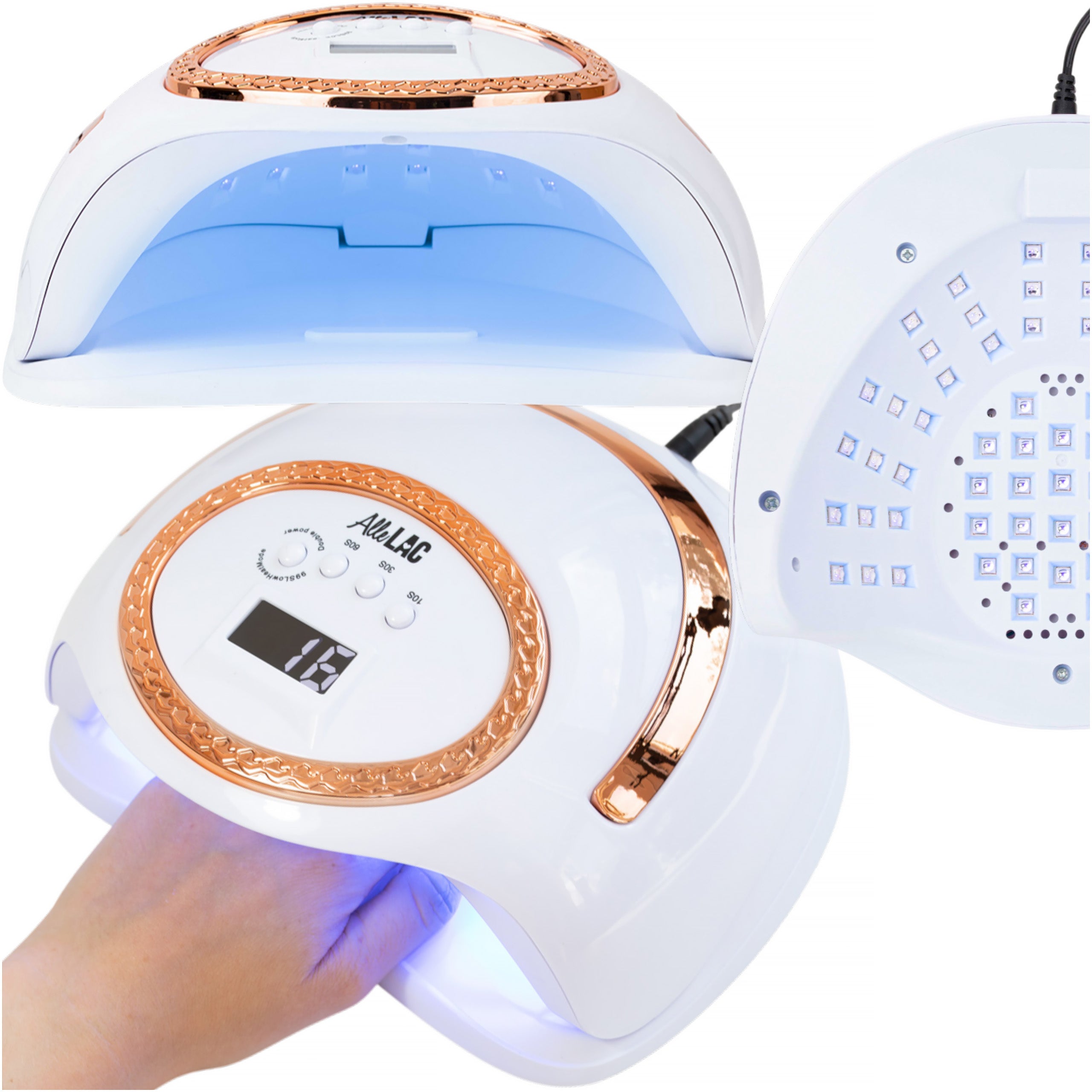 Professional UV Nail Lamp LED ALLELAC BQ-L9 288W For Hybrid Gel