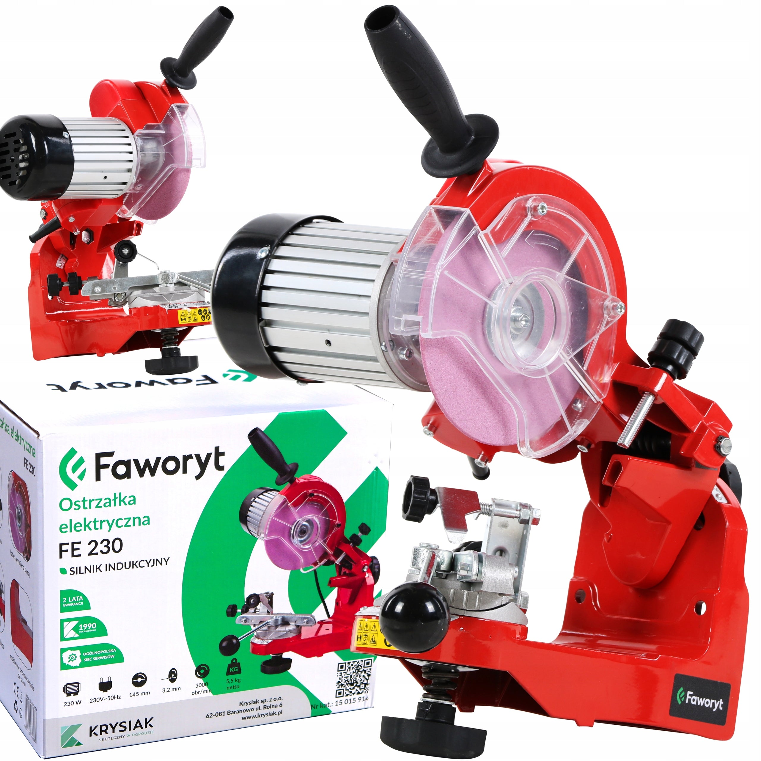 Professional chain sharpener with FAWORYT FE230 230W 145mm