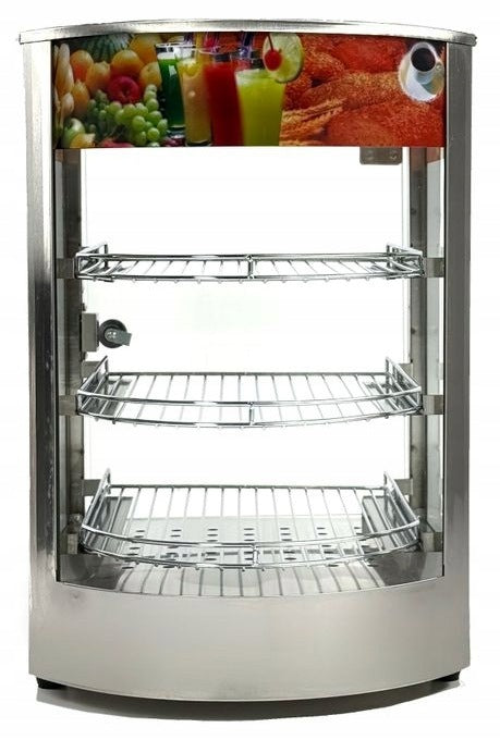 Professional heating display cabinet 3 shelves 85 kW 25-85°C HURAKAN HKN-WD1 Manufacturer code 144241
