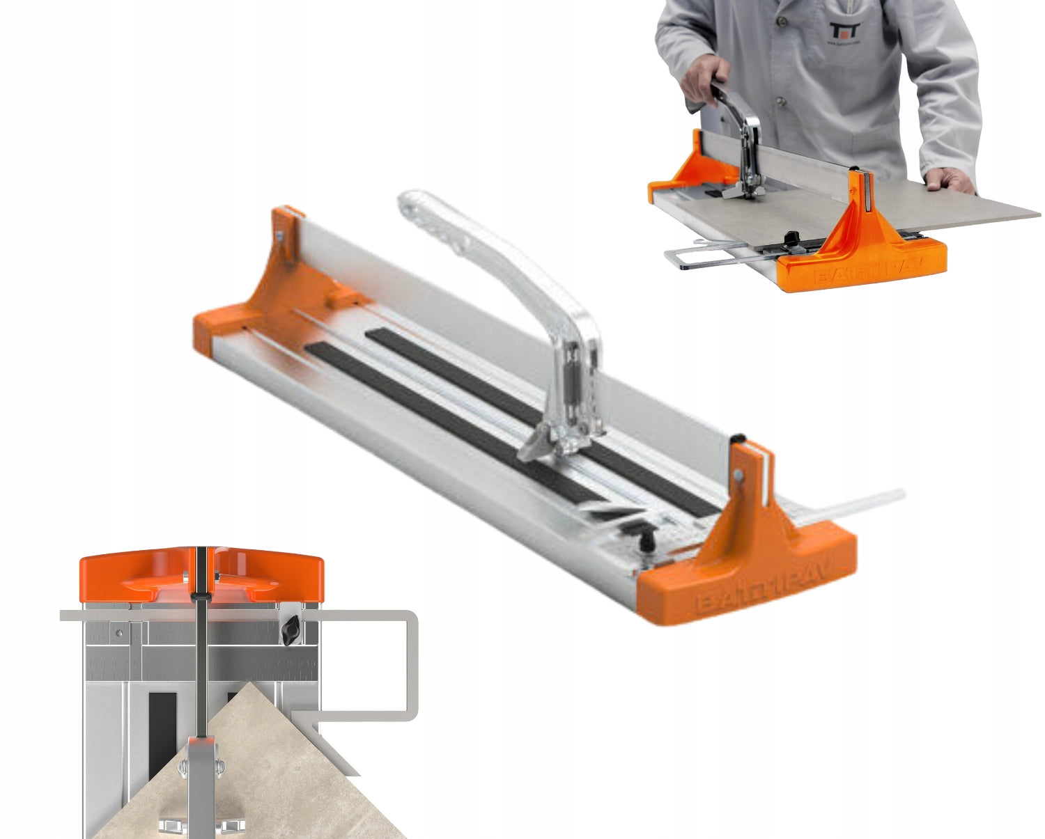 Professional manual tile cutter BATTIPAV Leggera 67