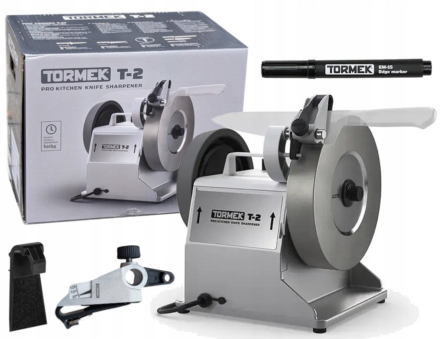 Professional slow-rotating sharpener for kitchen knives Tormek T-2 Pro