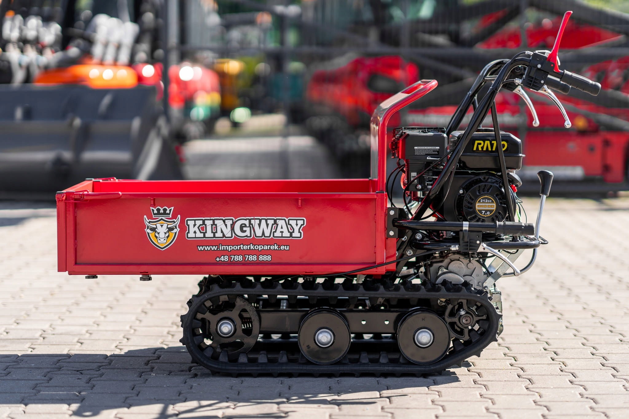 Professional tracked dumper Diesel wheelbarrow KINGWAY 7KM 500KG VIP Brand Kingway