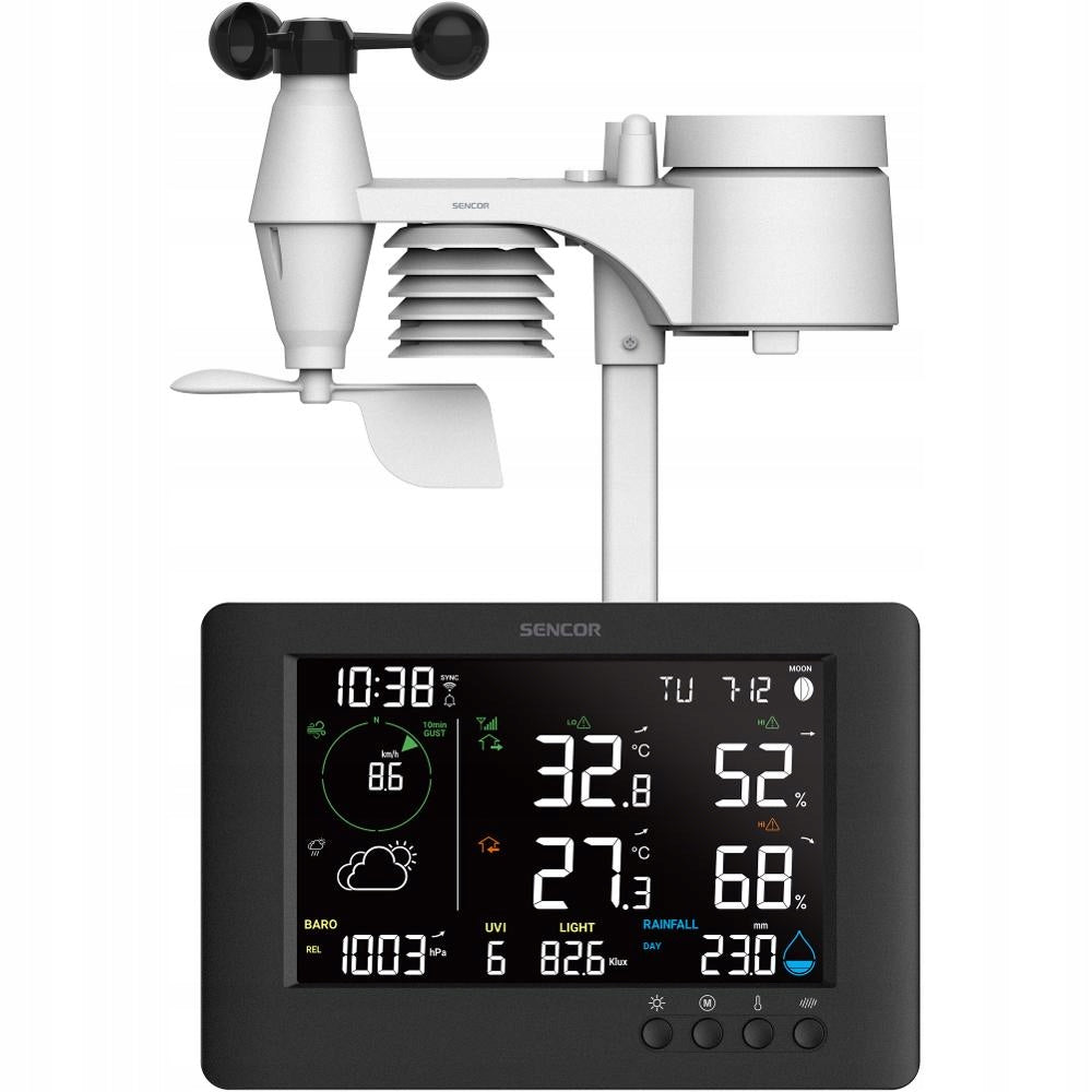 Professional weather station meteo Sencor SWS 10500 WiFi 7 sensors Brand Sencor