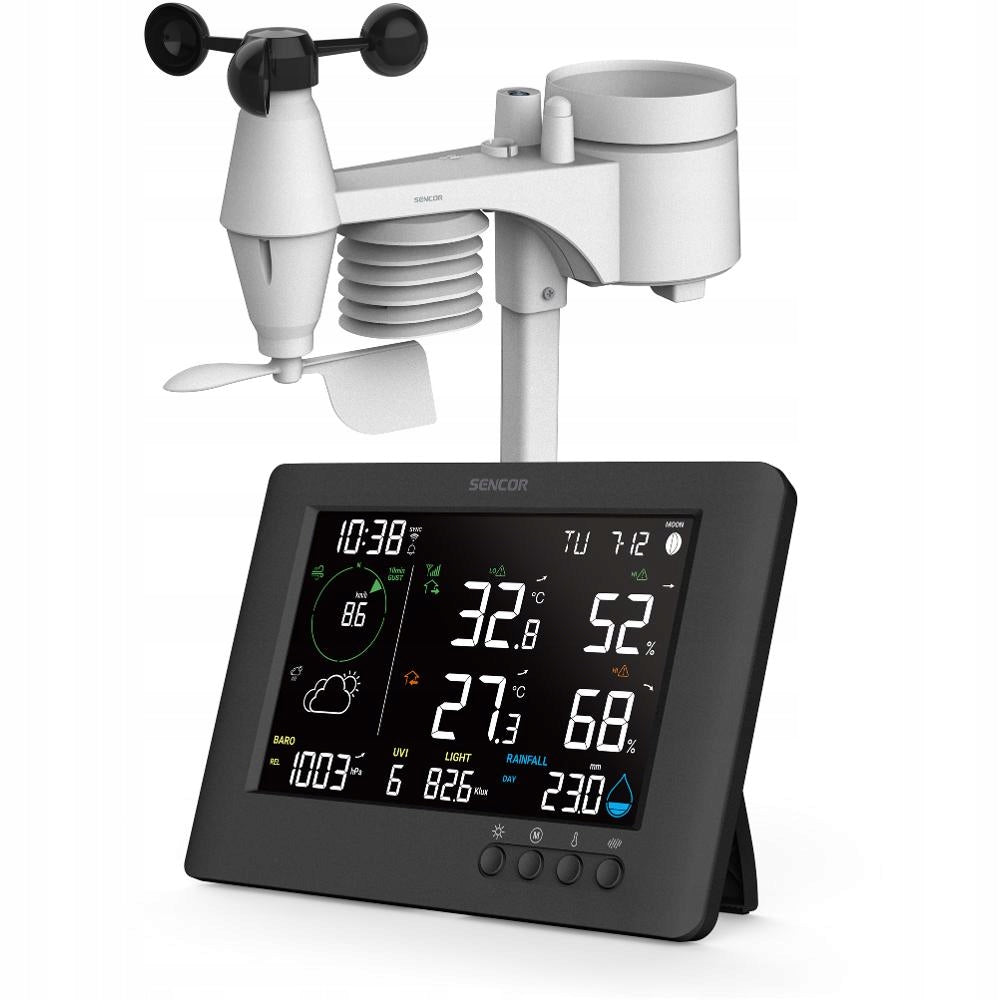 Professional weather station meteo Sencor SWS 10500 WiFi 7 sensors
